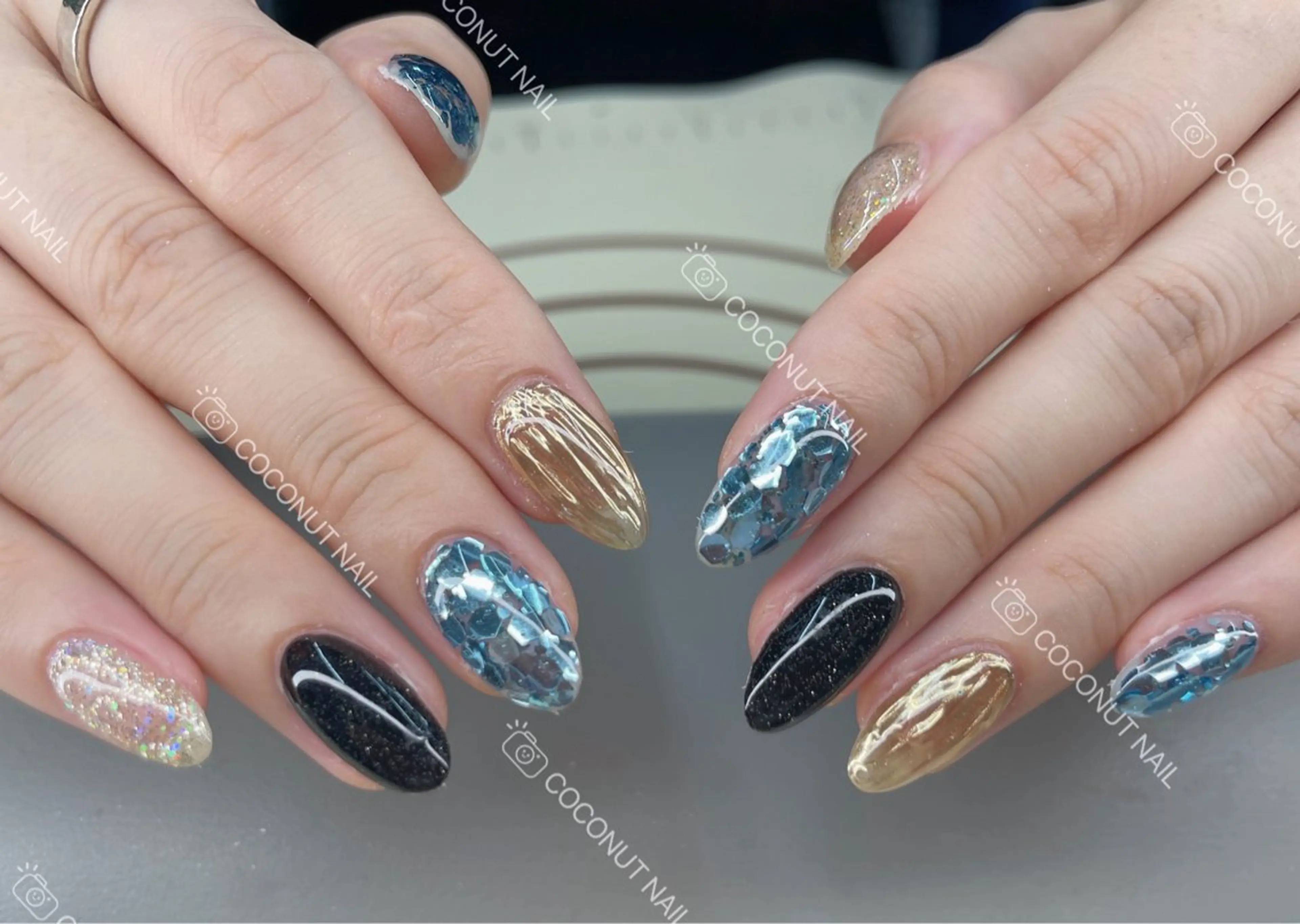 ネイル ハンドネイル 神田 ココナッツのネイルデザイン