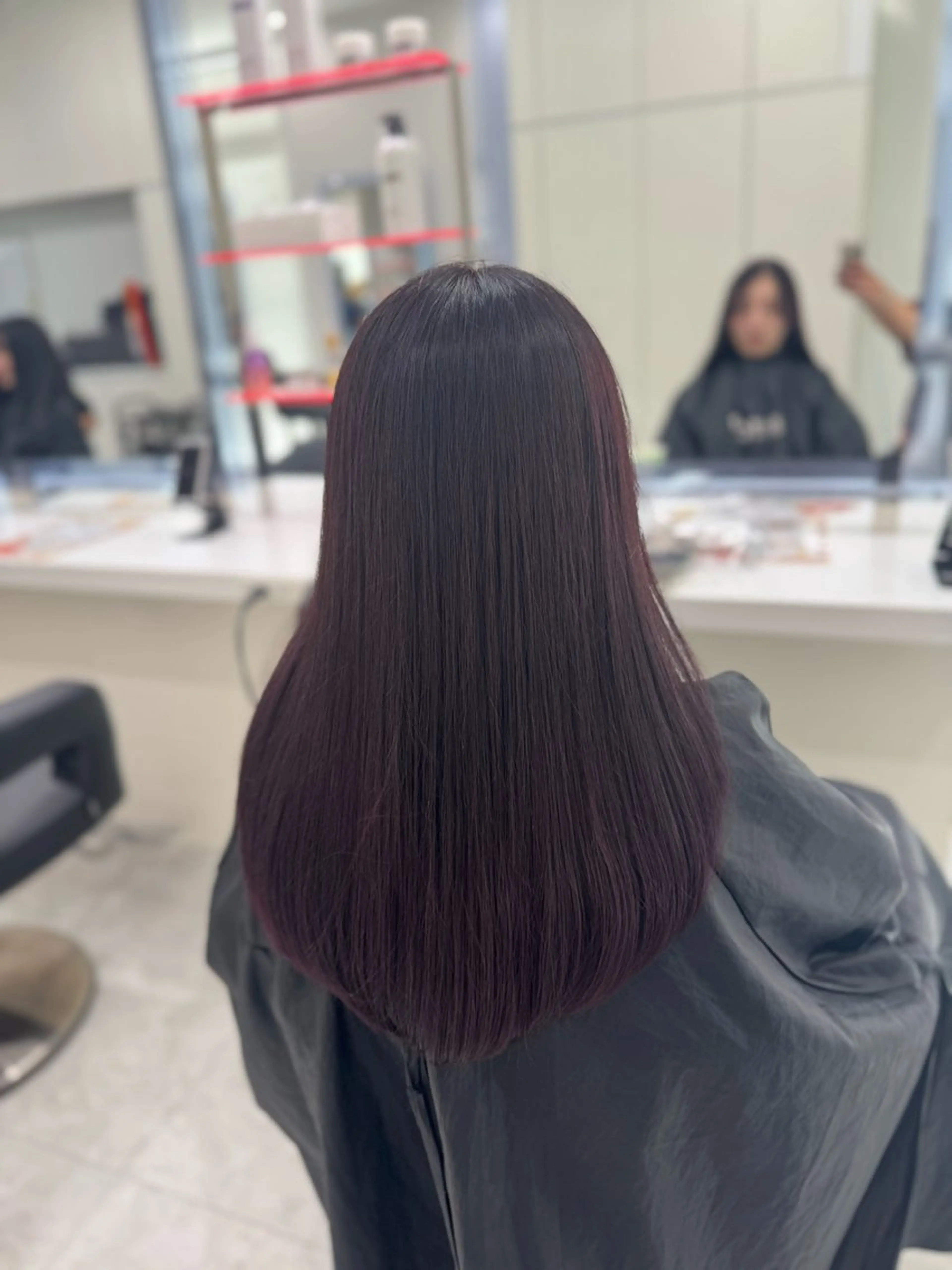 ロング カラー ヘアカラー 【直前割】透ける艶髪 ♡ストレートのヘアスタイル