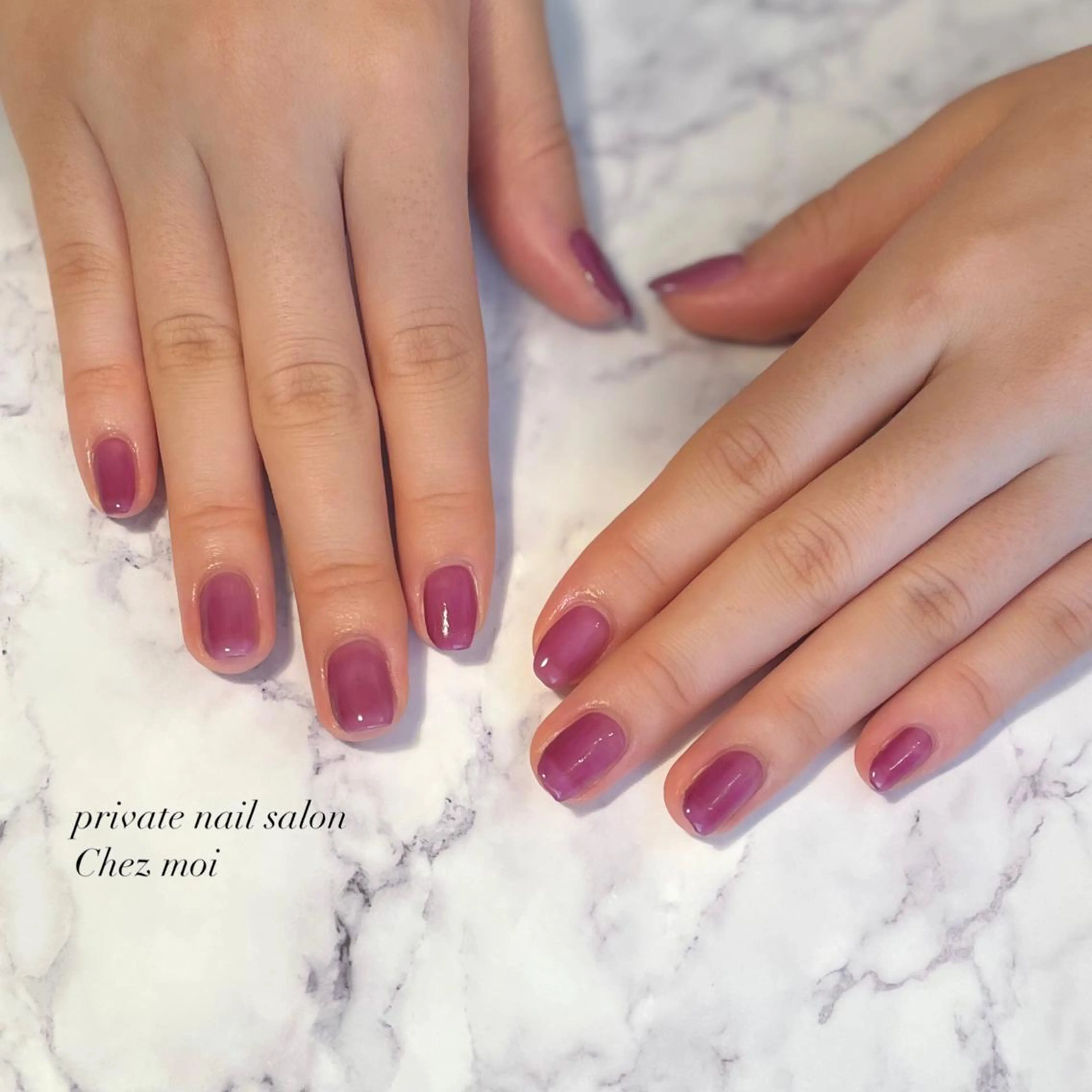 ネイル パープル KOMINE TOMOKOのネイルデザイン