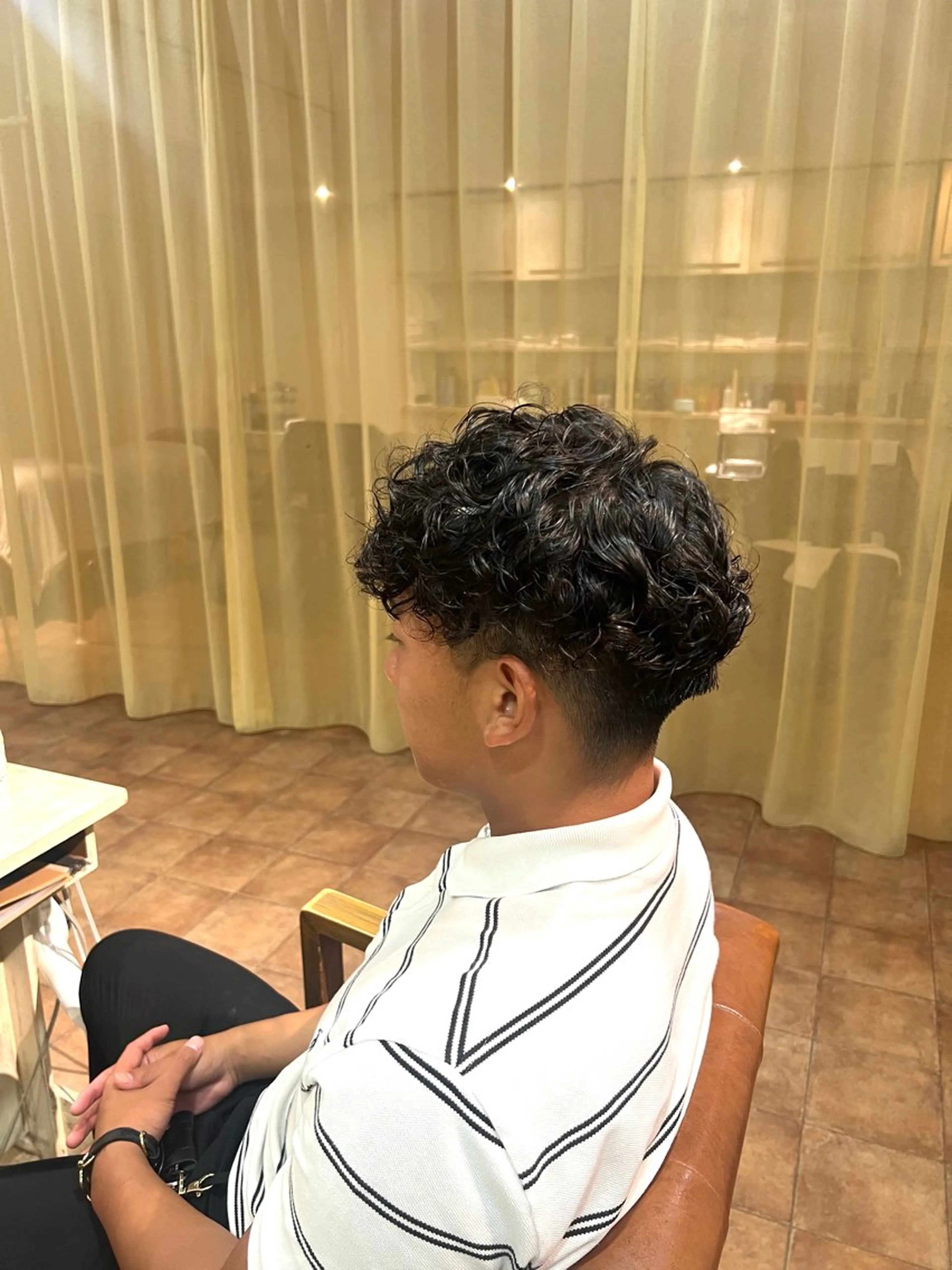 パーマ メンズ スペインカール カット パーマ E 難波店 Rei /メンズのヘアスタイル