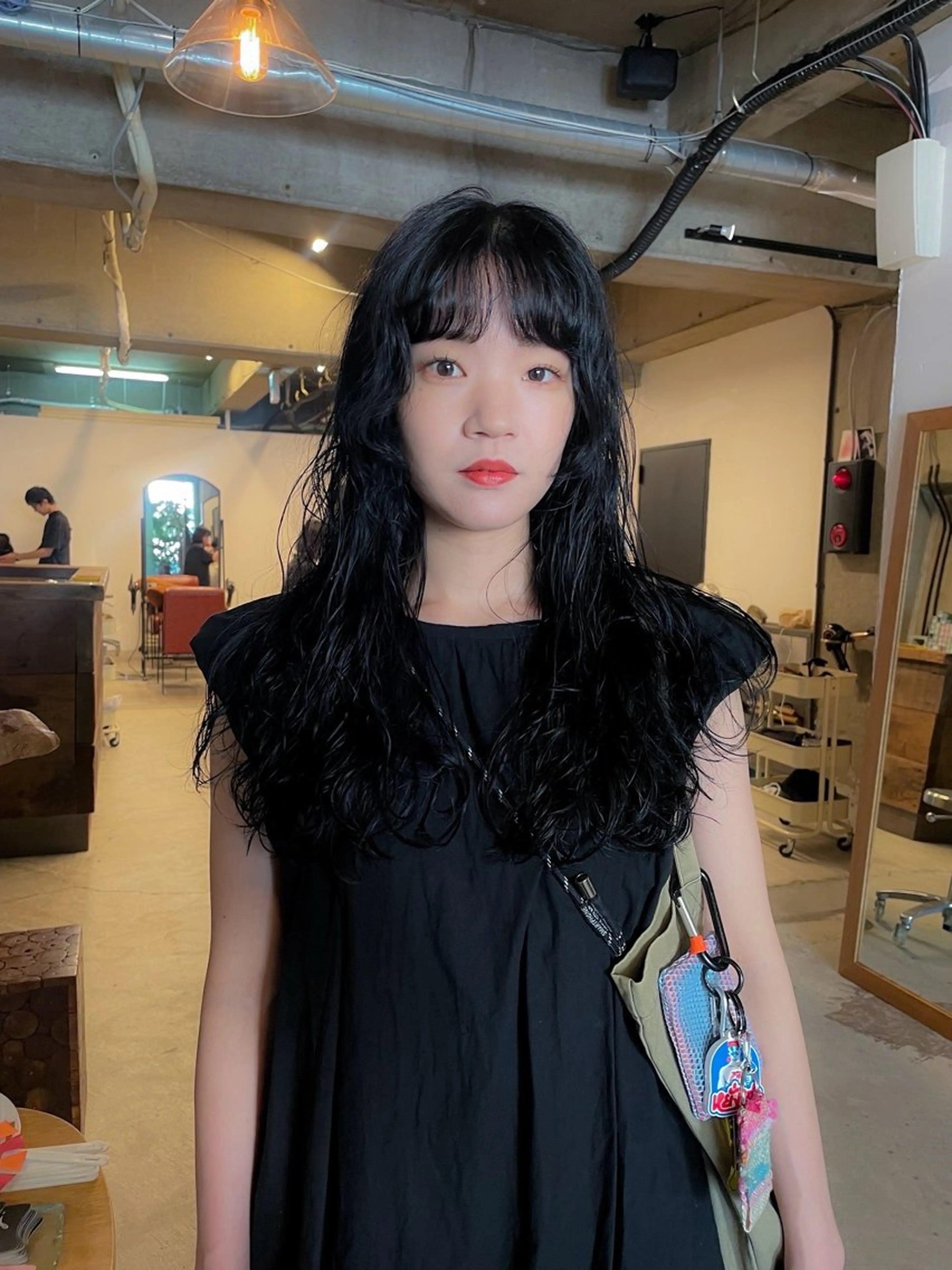 ロング パーマ パーマ/レイヤー 岩山丈一郎のヘアスタイル