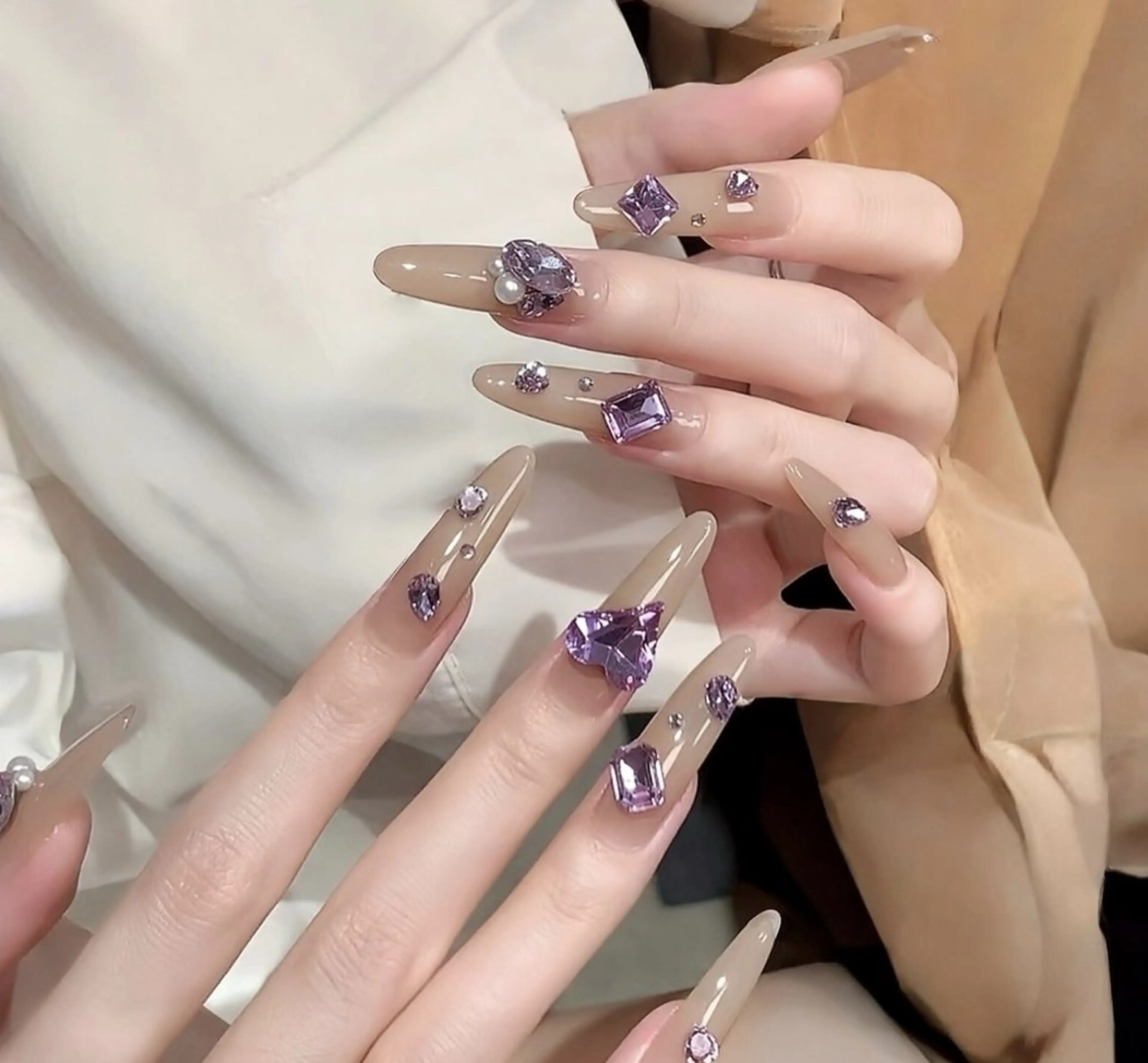 ネイル ワンホンネイル ハンドネイル bijou nailのネイルデザイン