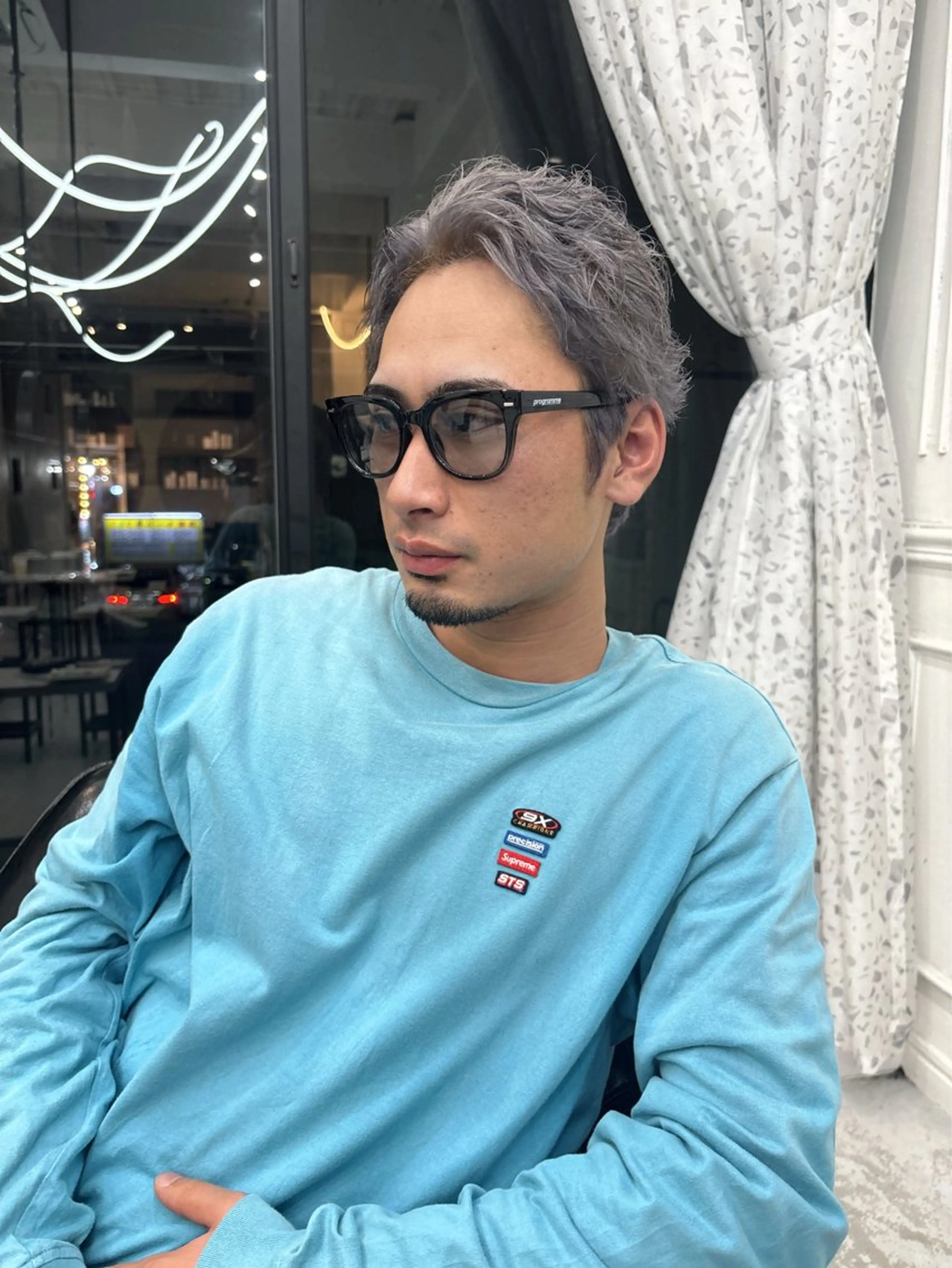 ショート カラー メンズ ヘアカラー Maison Halu YUKIのヘアスタイル