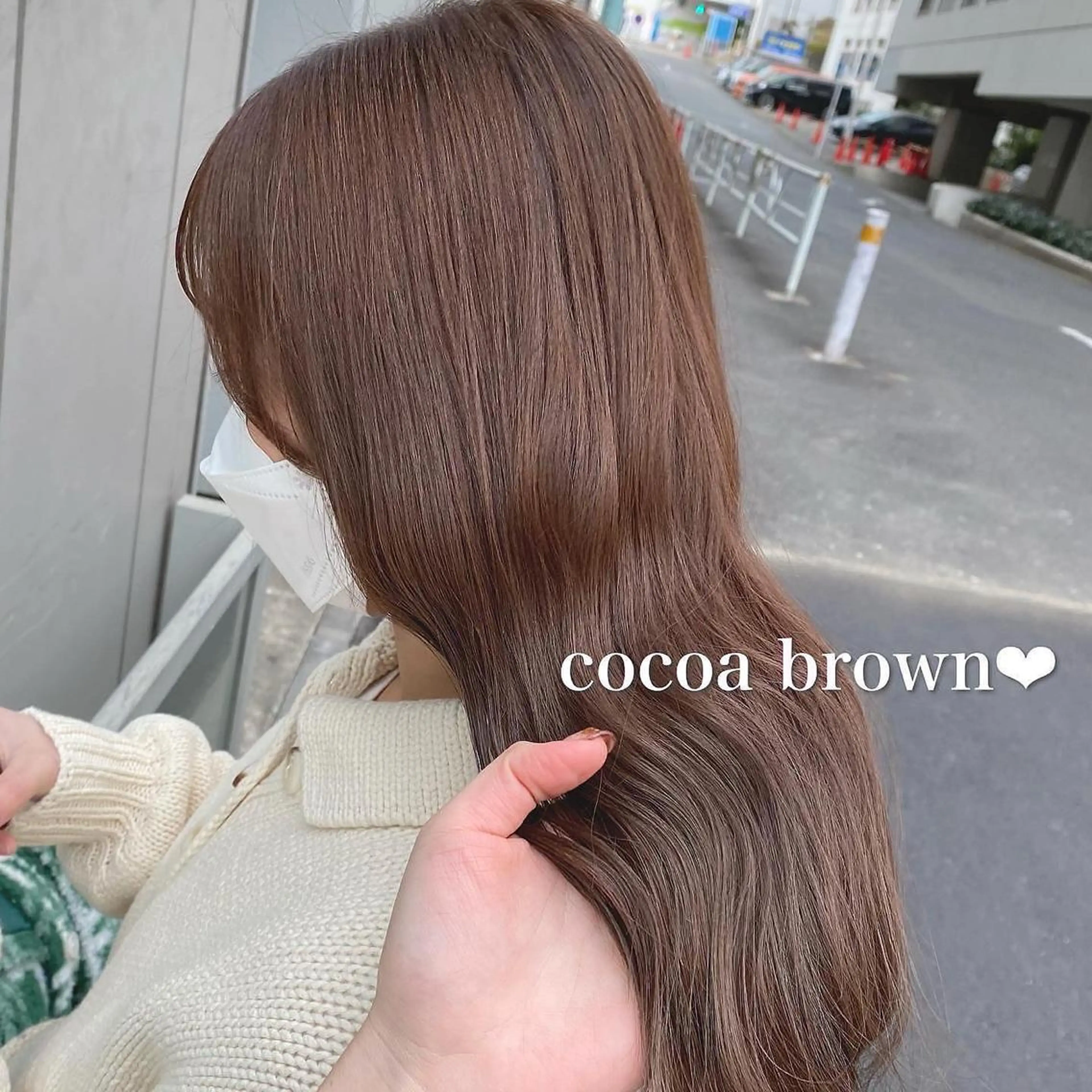 セミロング ブリーチなし暖色 💗AKARI💗のヘアスタイル