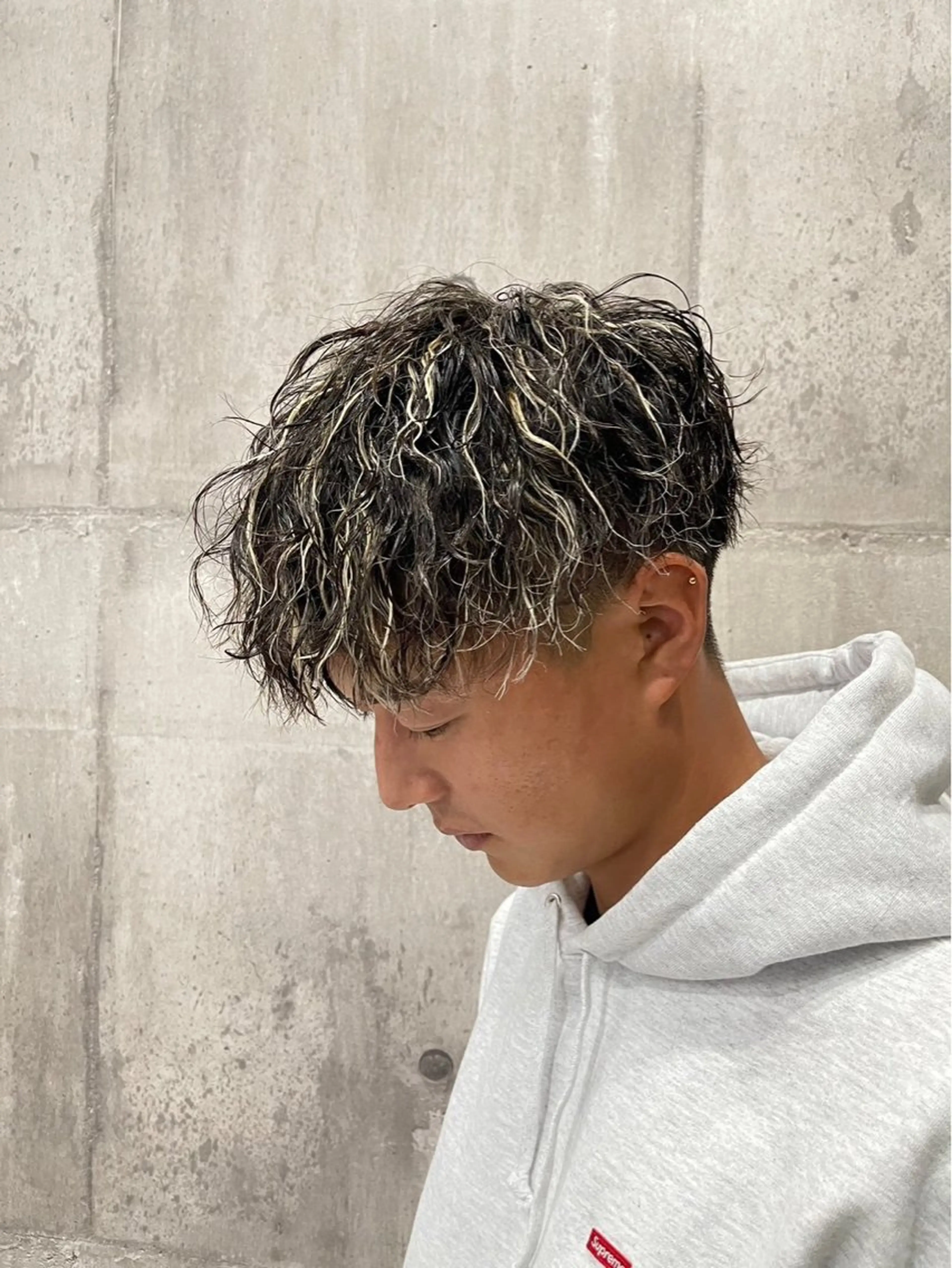 ショート カラー メンズ ヘアカラー 金森 斗夢のヘアスタイル