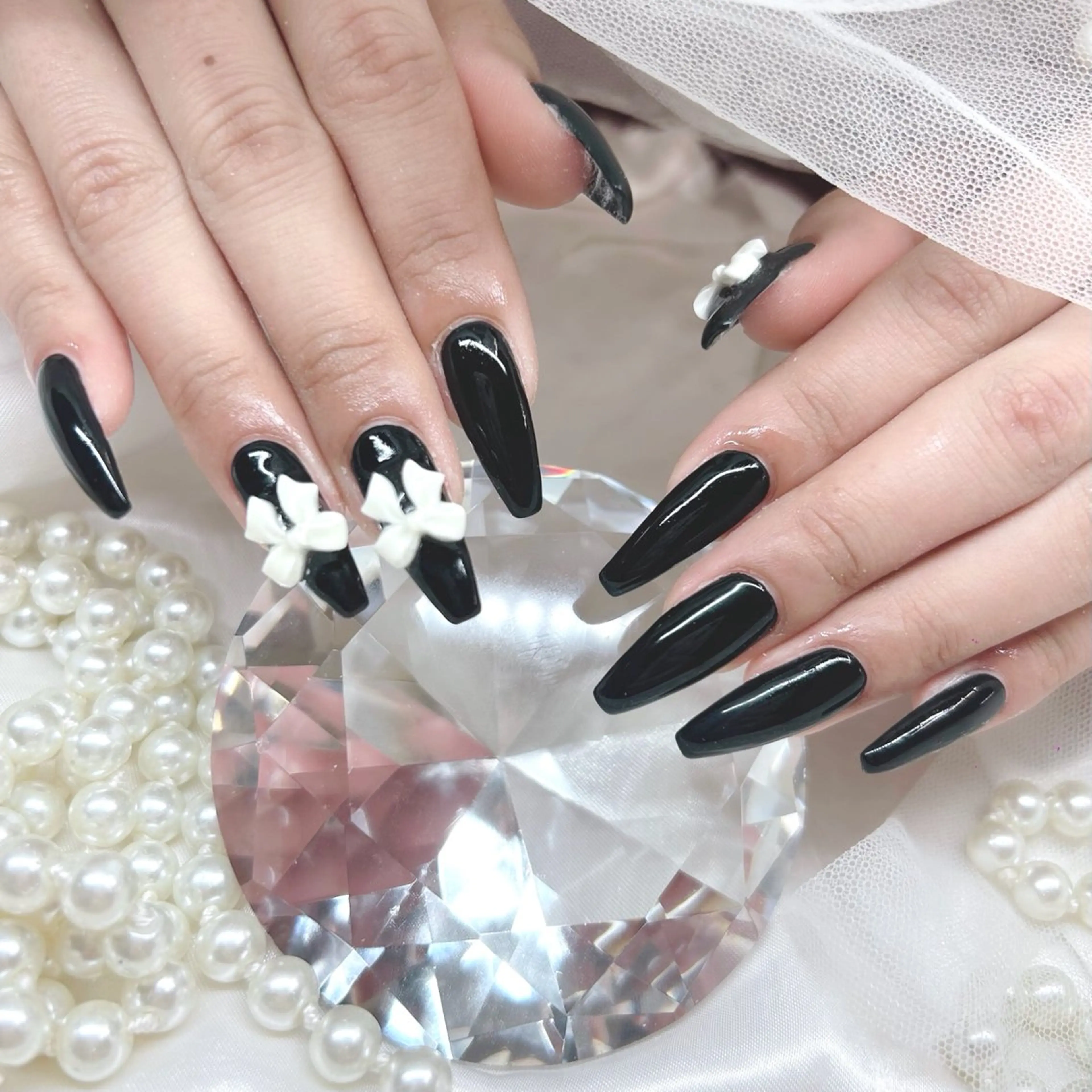 ロング ロング ハンドネイル Ange Madinaのネイルデザイン