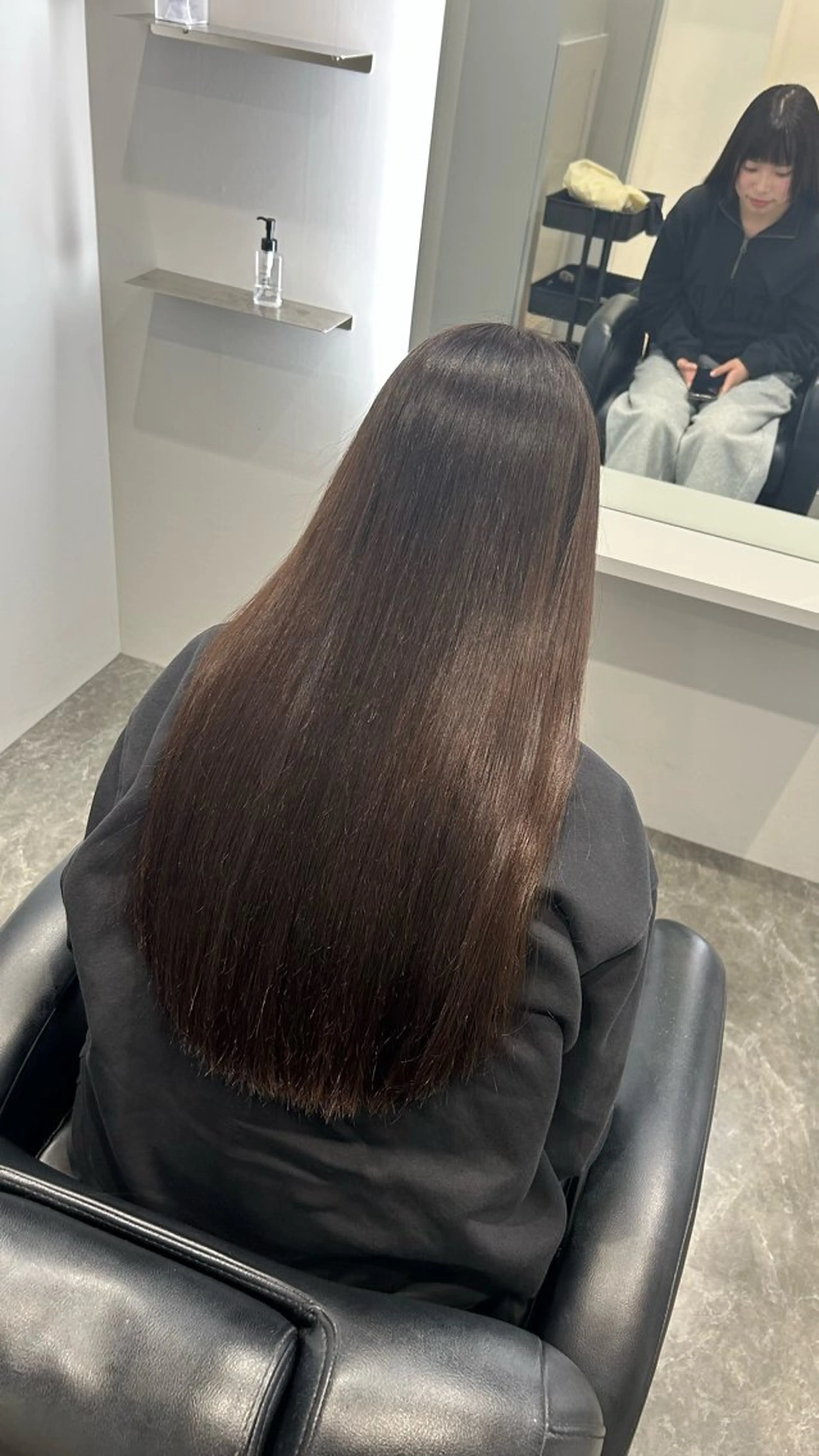 ロング カット ヘアカラー トリートメント ダブルカラー/透明 感/Akaneのヘアスタイル