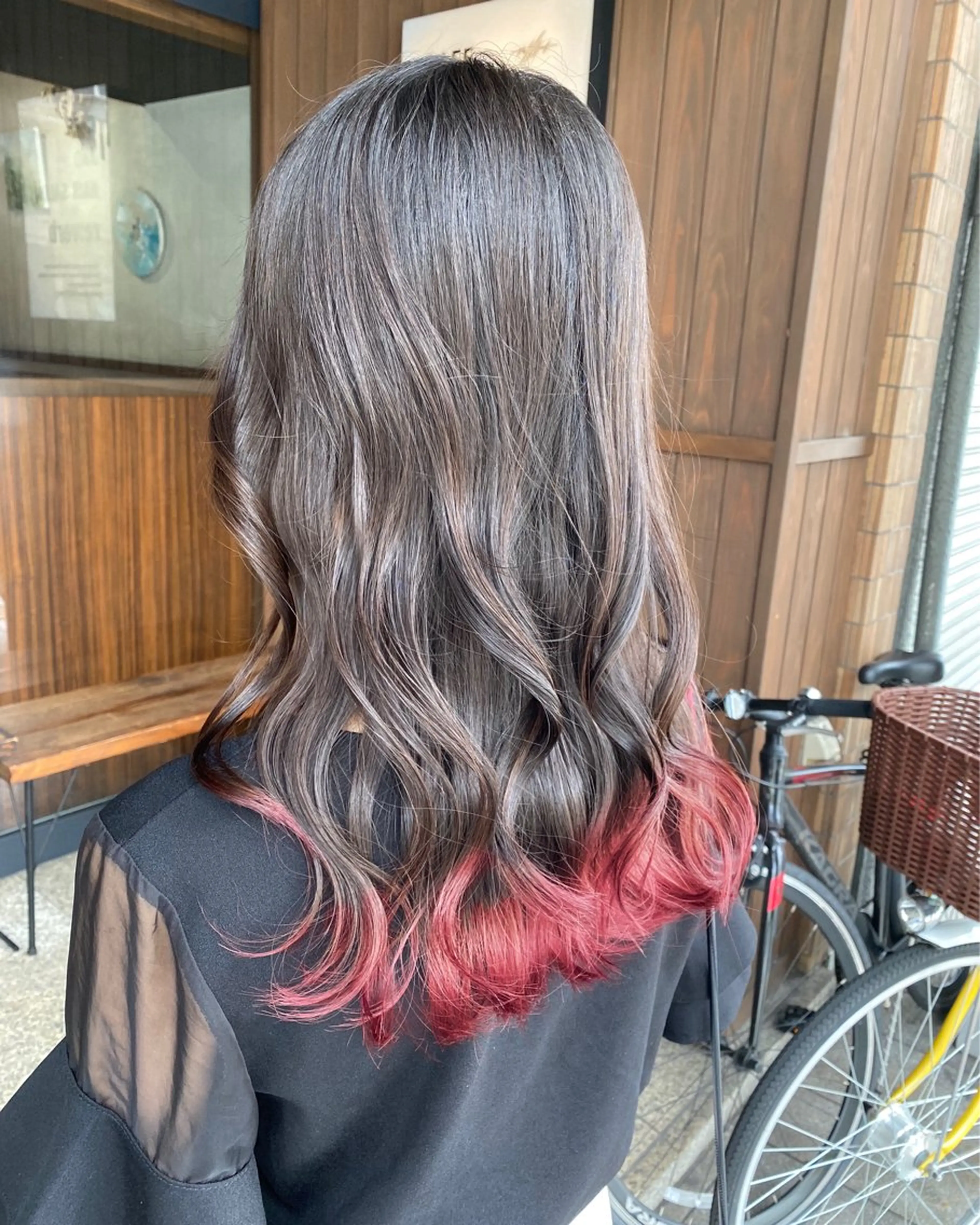 カラー ブリーチ 縮毛矯正 CAFE  and  HAIR  SALON  re:verb所属・今枝莉菜 縮毛矯正/ブリーチのヘアスタイル