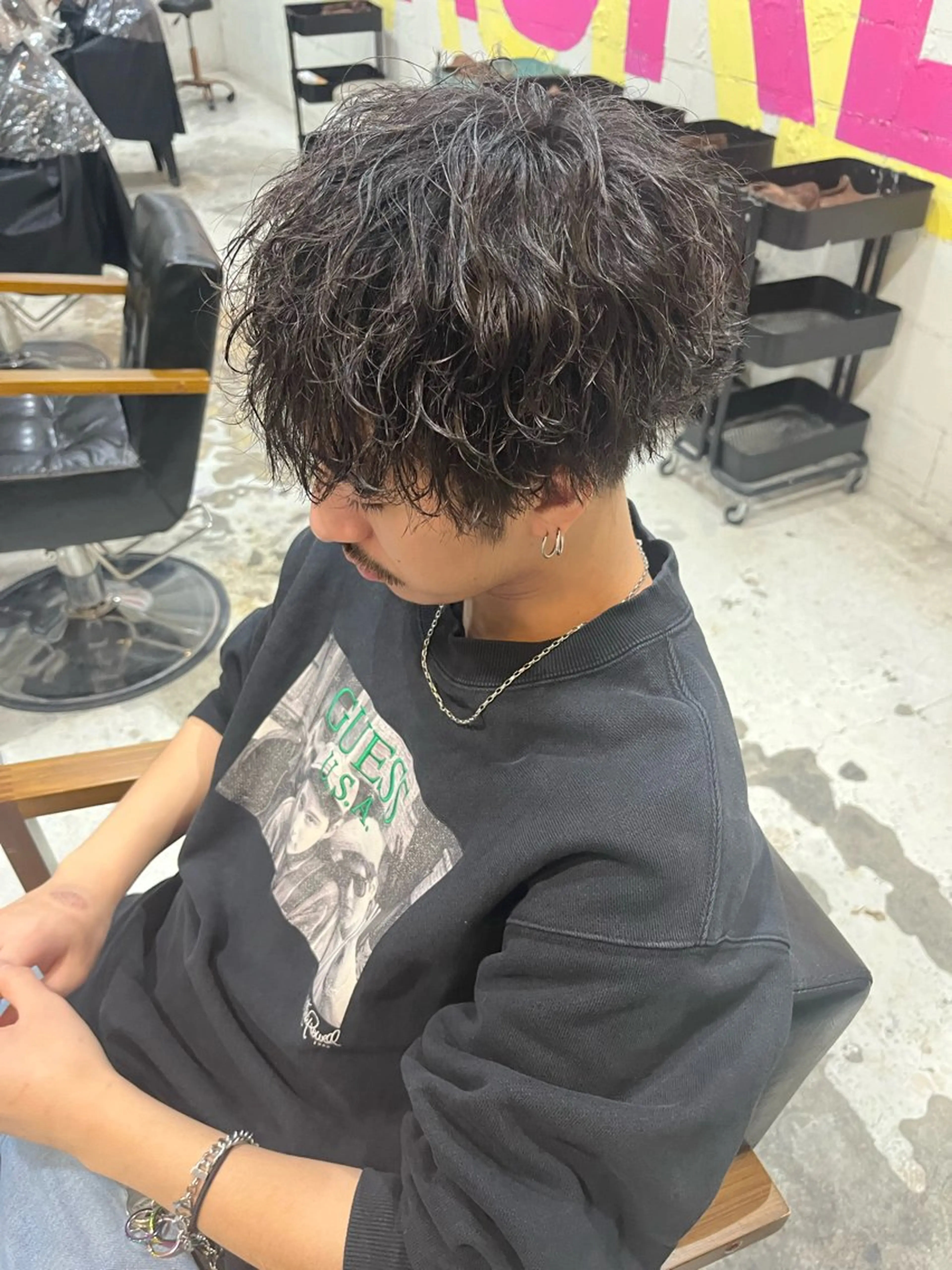 ⚜️骨格調整⚜️メンズカット+パーマ+3ステップトリートメントの写真