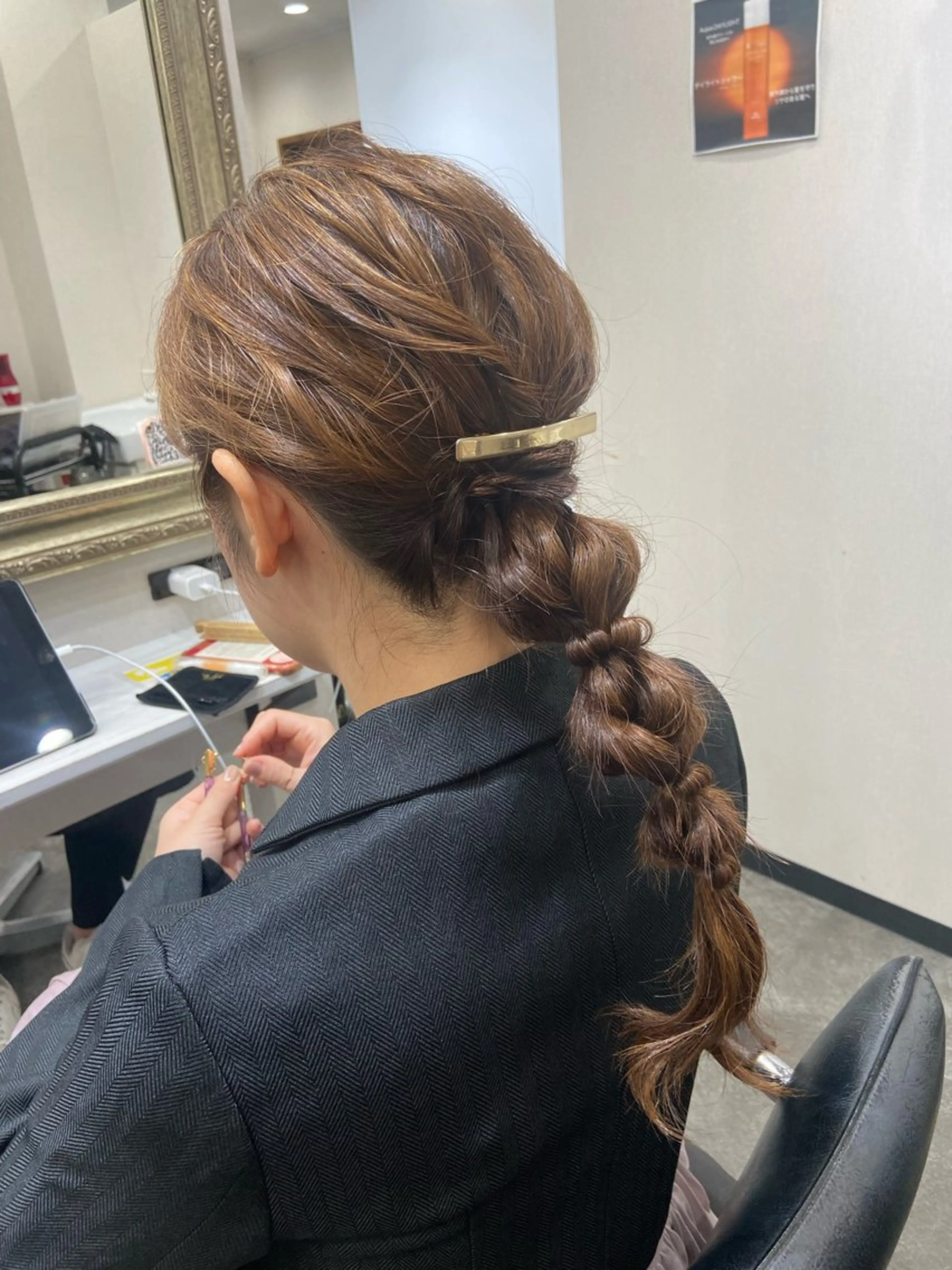 ロング ヘアアレンジ 籾木 美優のヘアスタイル
