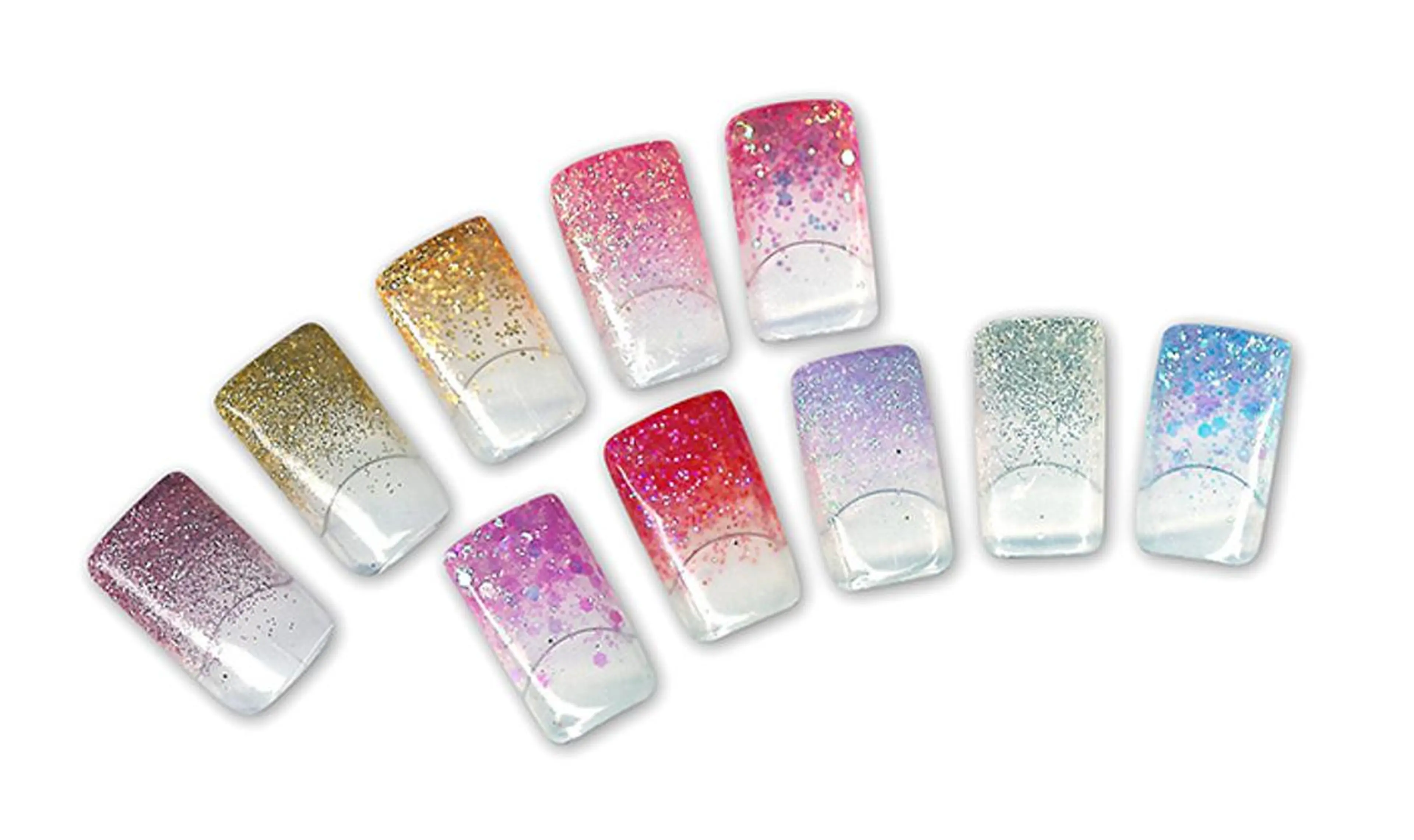 ネイル グラデーション ラメ(グリッター) ラメグラデーション マナビス& ボワールのネイルデザイン