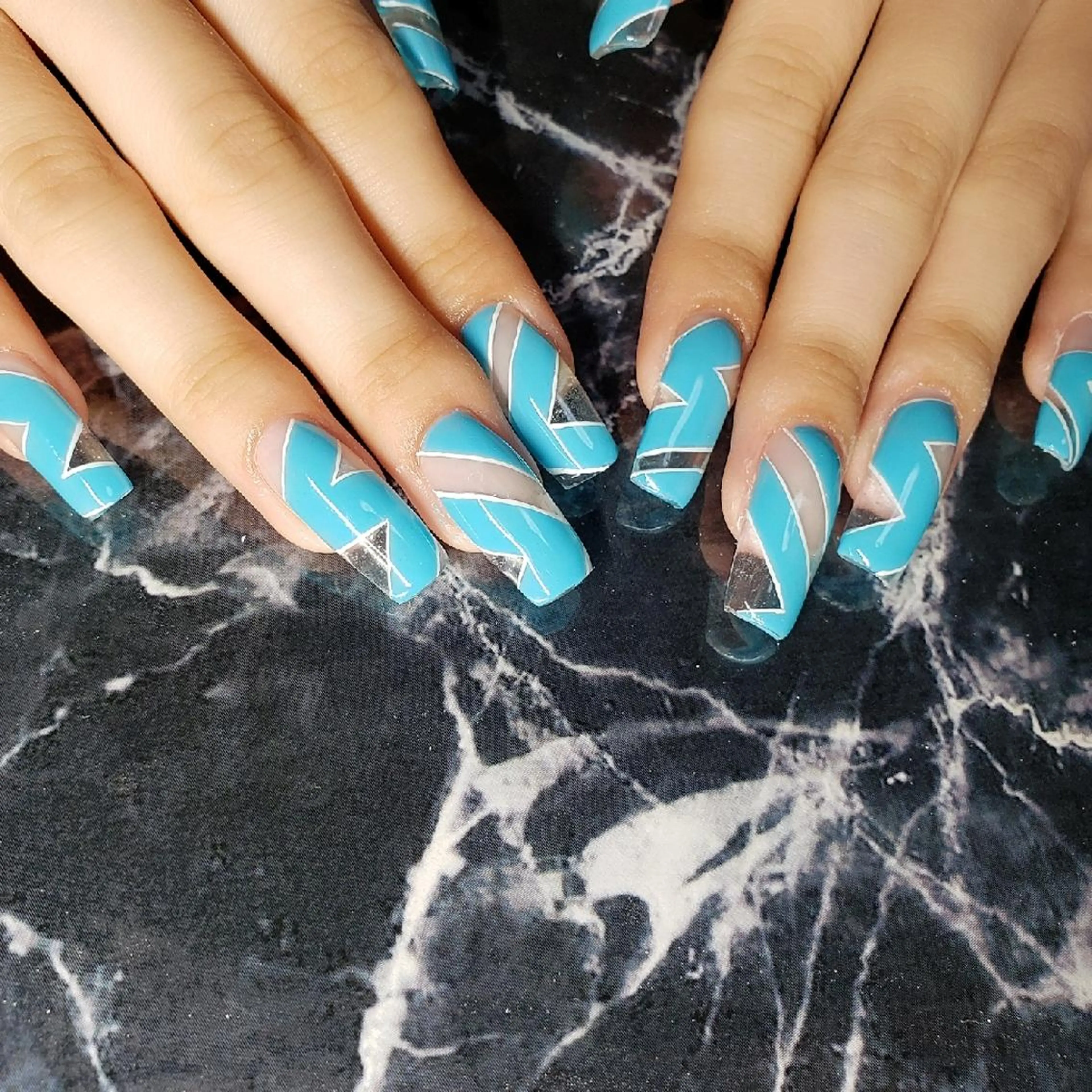 セミロング ネイル ハンドネイル クロキ 。のネイルデザイン