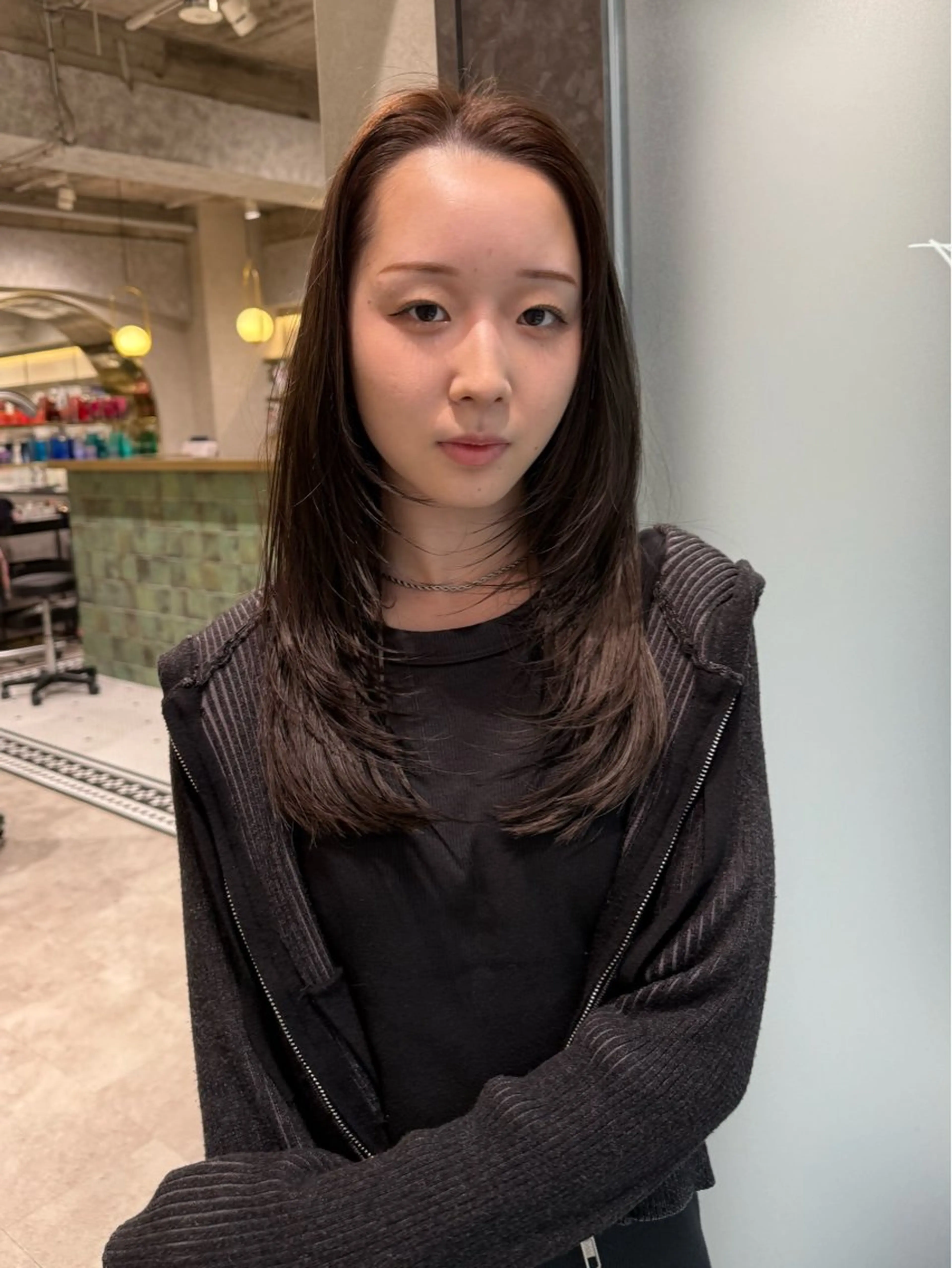 ロング 韓国風艶カラー 🇰🇷🩶/REIのヘアスタイル