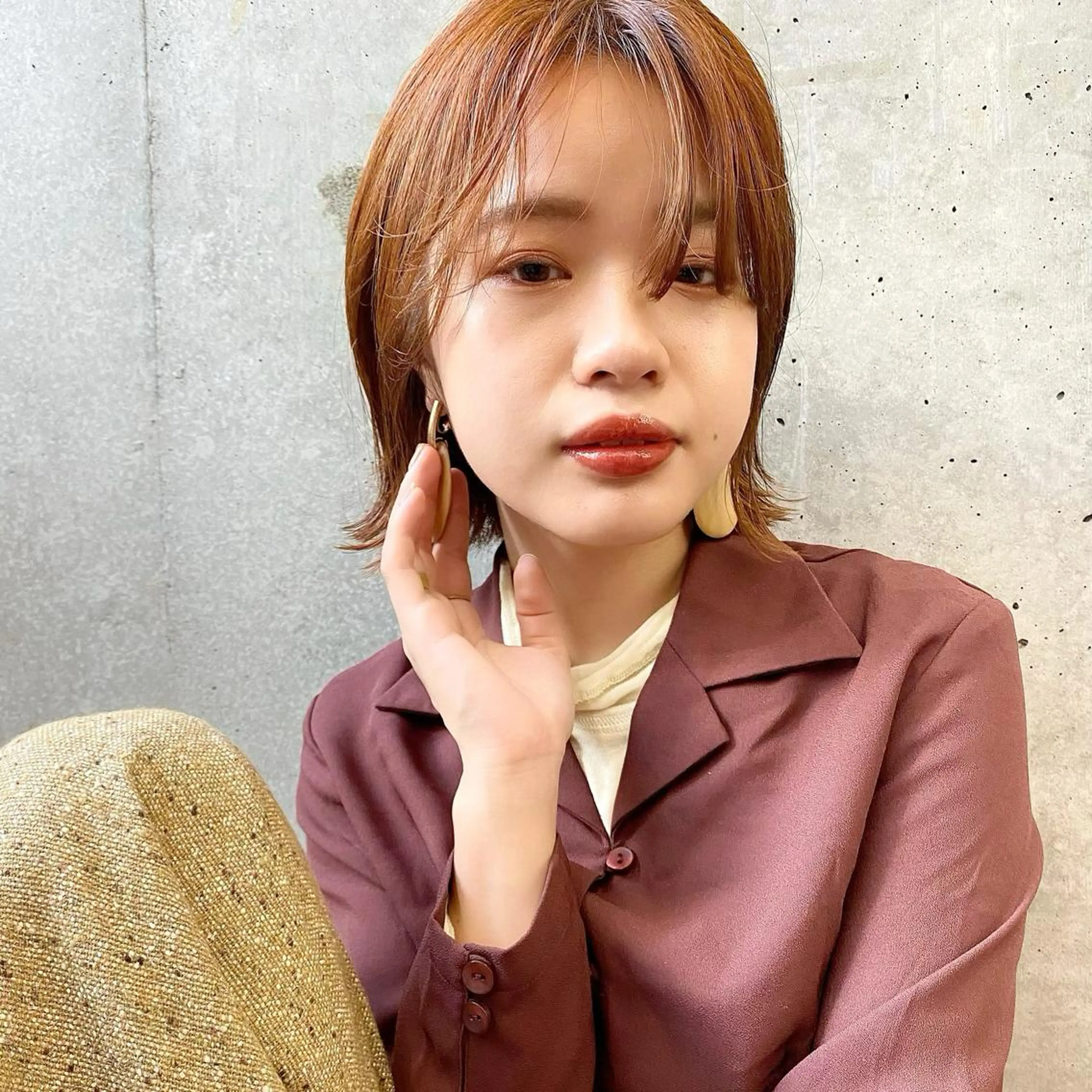 ショート カラー ヘアアレンジ 三浦 望のヘアスタイル