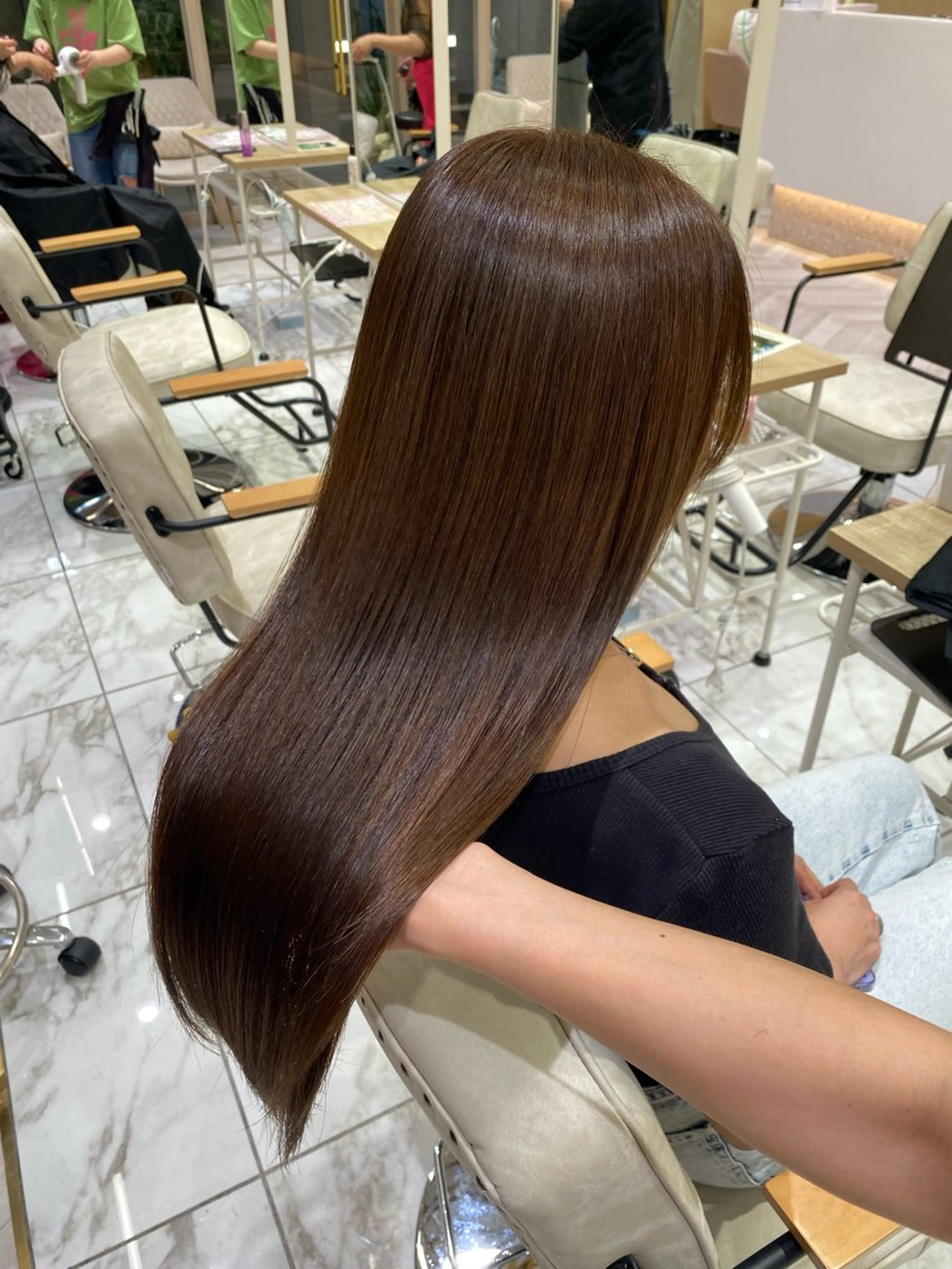 【ぱやぱや広がり対策☂️】髪に優しい酸性ストレート✨🧚‍♂️サラツヤ髪に👼minimo限定価格✨の写真