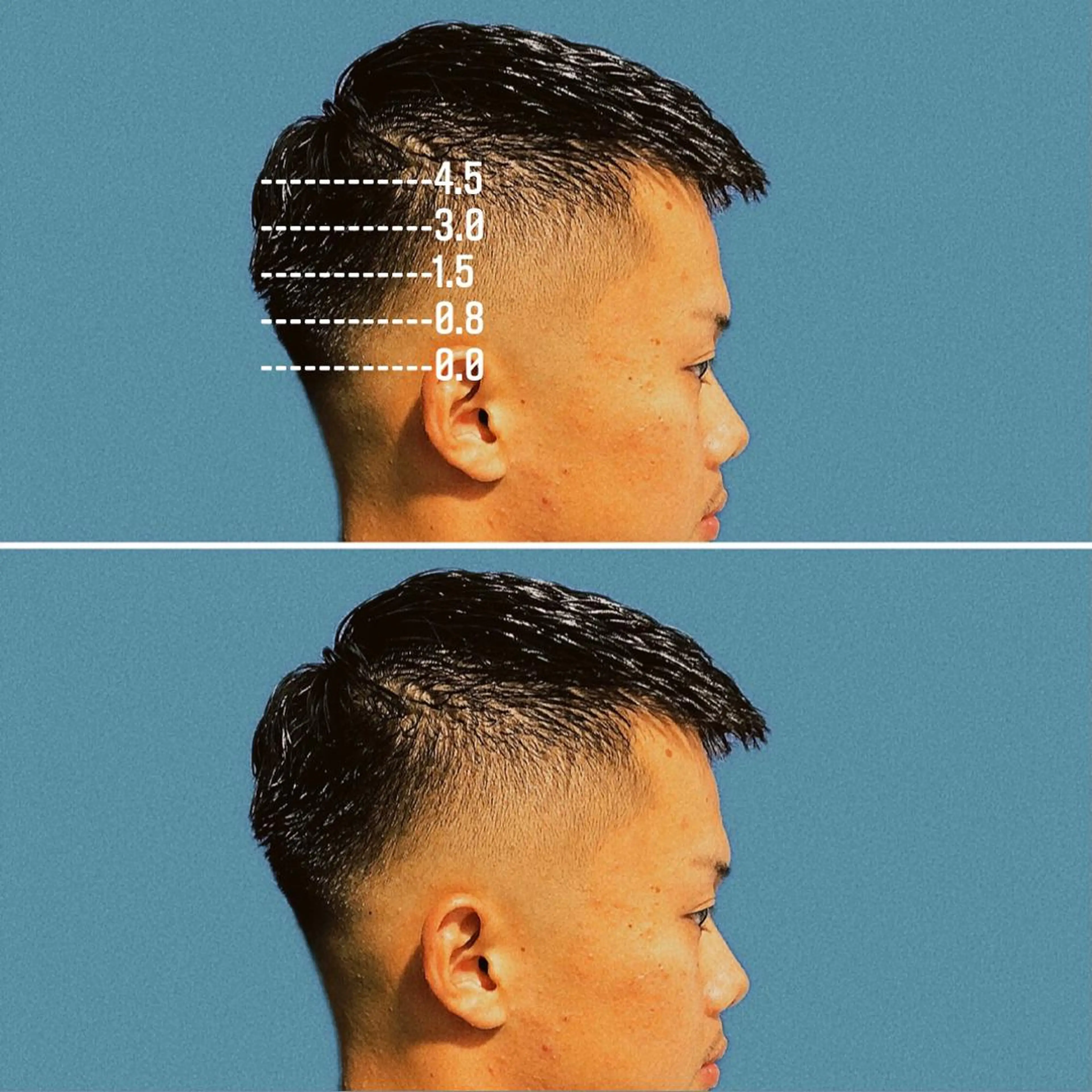 ショート カラー パーマ メンズ フェードカット メンズハイトーン メンズパーマ ハイトーンカラー &CREW スタッフのヘアスタイル