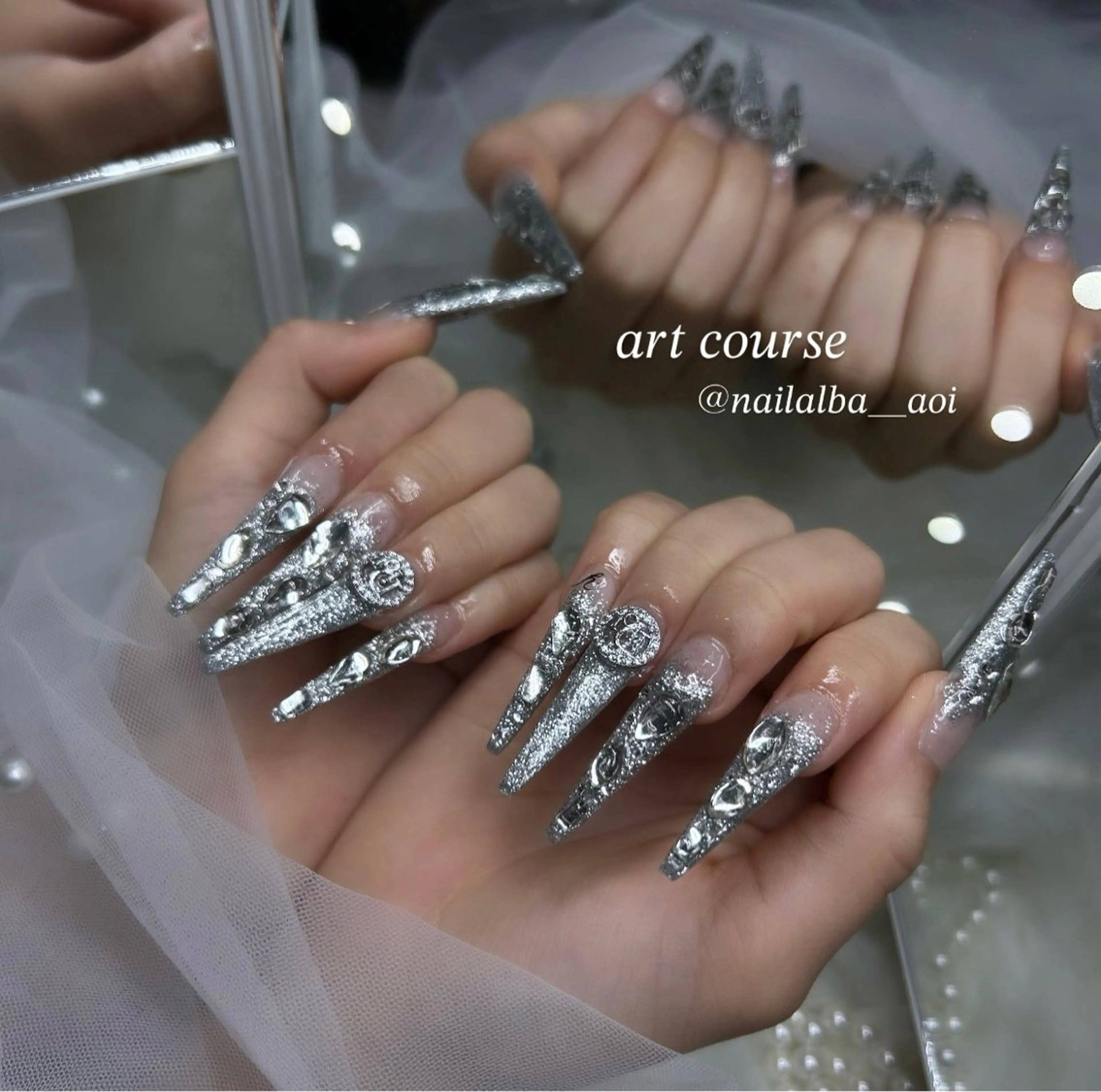 オフありワンカラーorラメorラメグラorマグネット〔スカルプ💎〕の写真