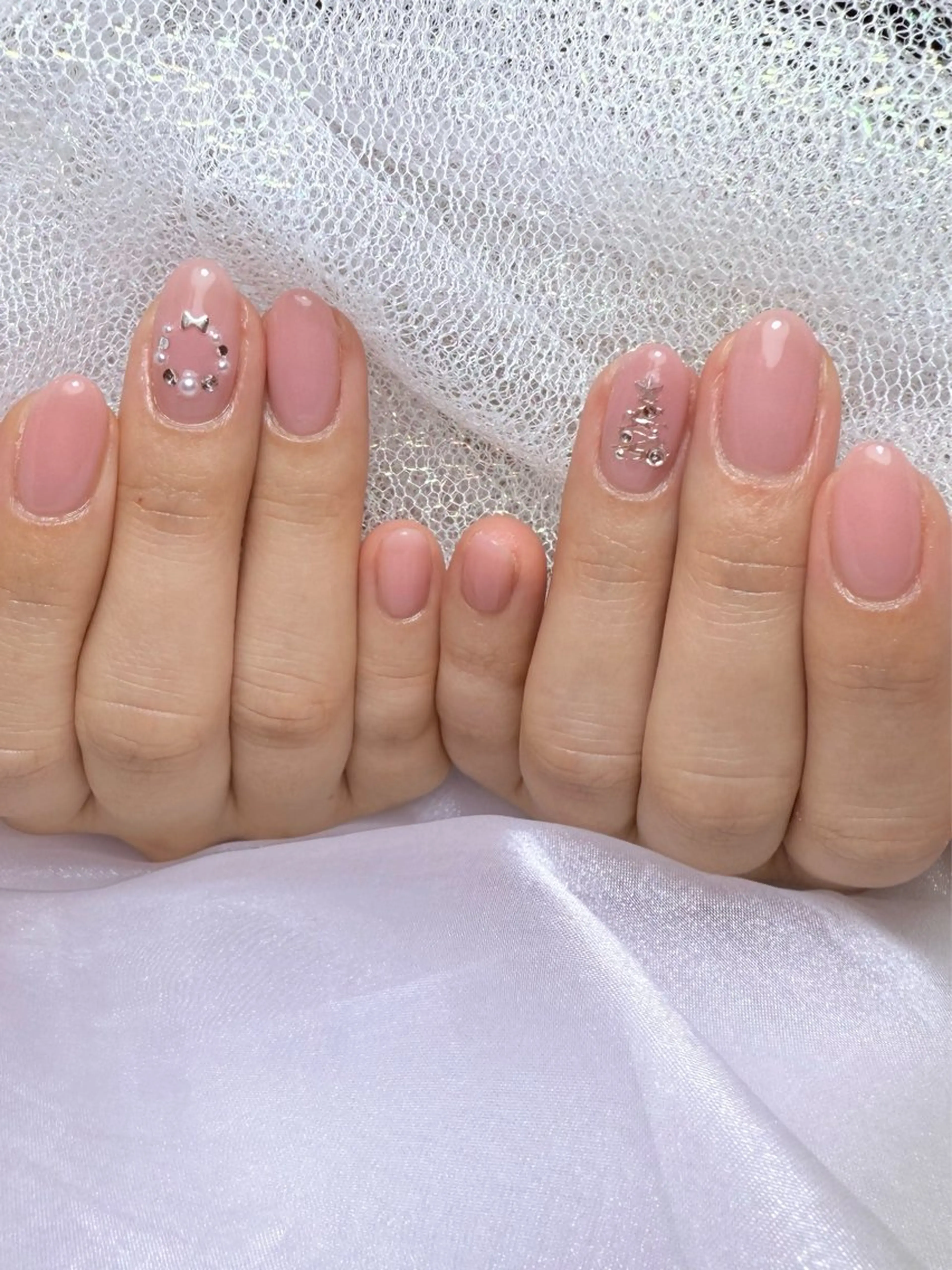 ネイル 冬ネイル クリスマス ハンドネイル Nail salon アトリエジョワ　金山のネイルデザイン