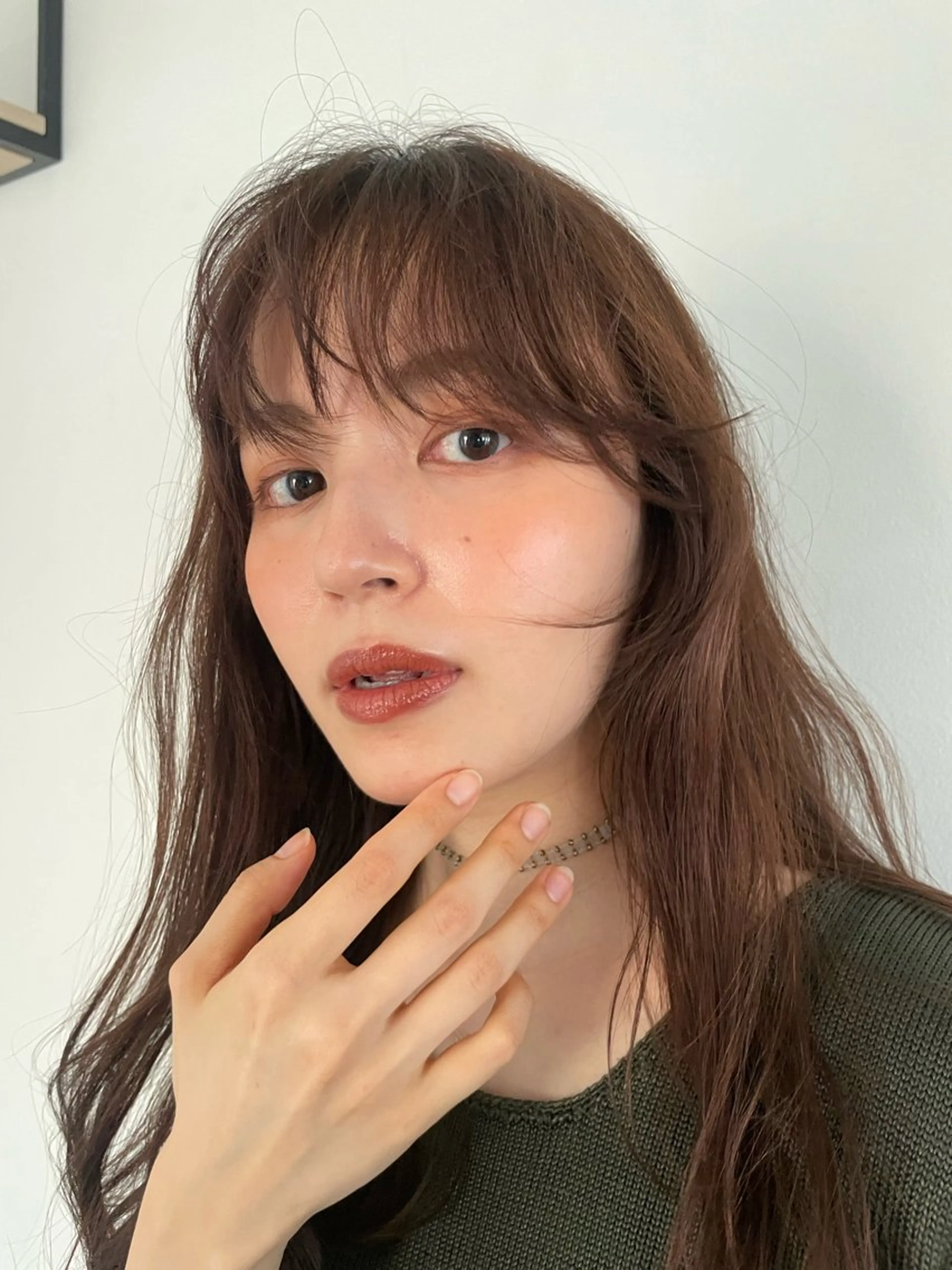 セミロング カラー ヘアアレンジ 顔まわりレイヤー レイヤーカット トリートメント カット トリートメント ヘッドスパ ヘアセット SHEA.学芸大学所属・一箭 恵梧/ロングヘアのヘアスタイル