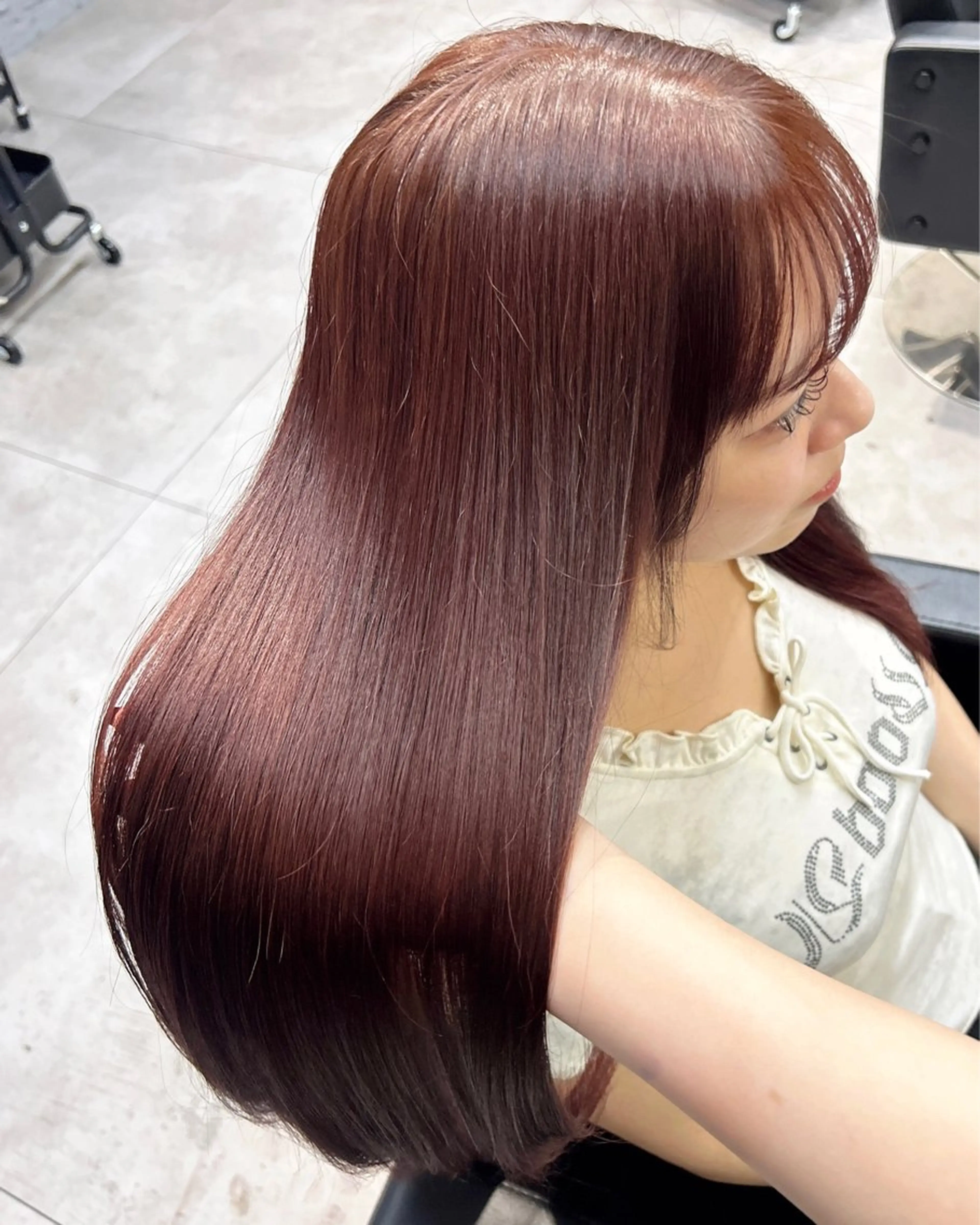 ロング カラー ブリーチ ダブルカラー 似合わせカット トリートメント moe🎀 透明感カラーのヘアスタイル