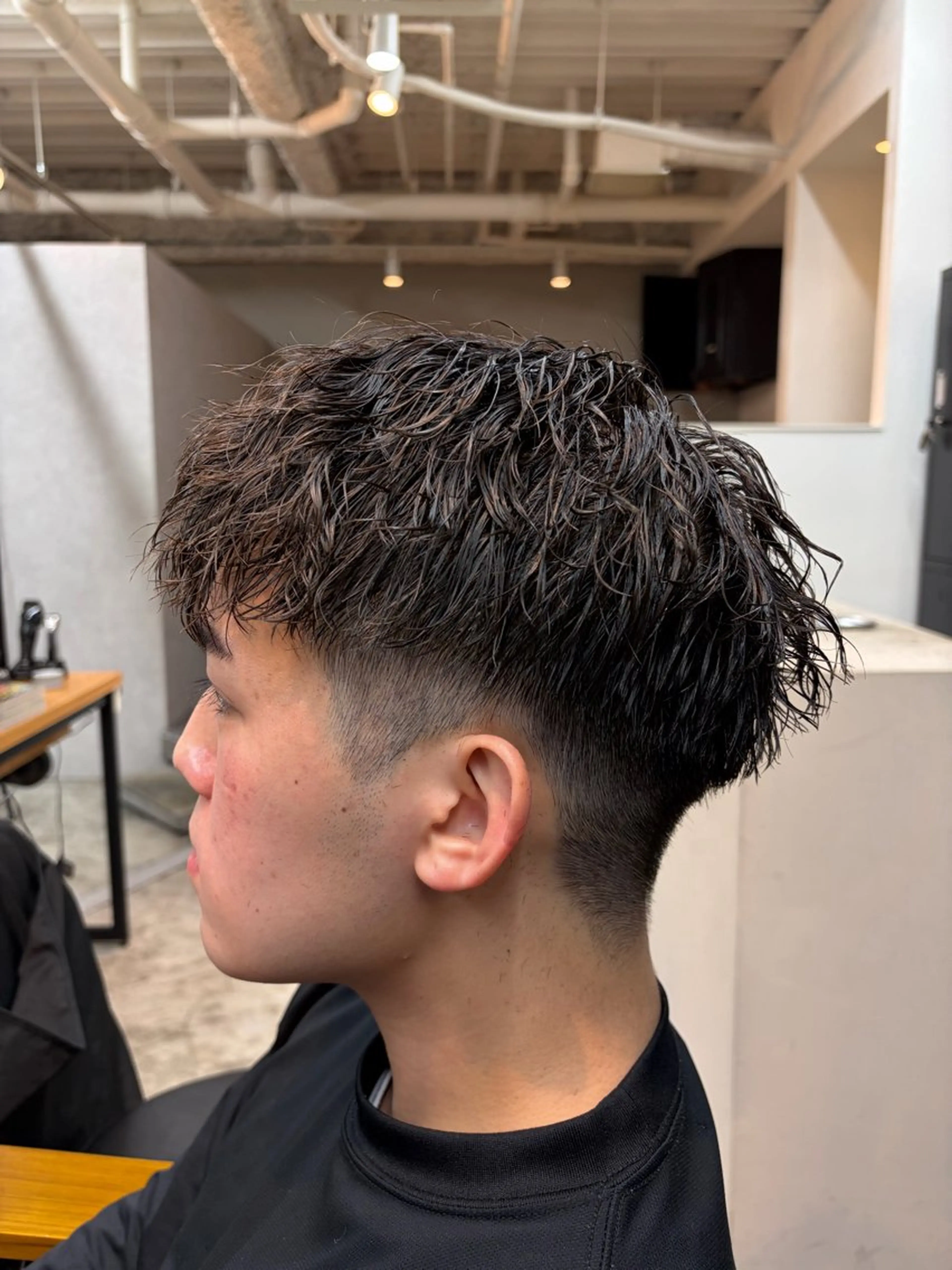 メンズ メンズヘア専門店SLAY西宮所属・曲がる縮毛矯正/西宮 パーマ/岡部 舜のヘアスタイル