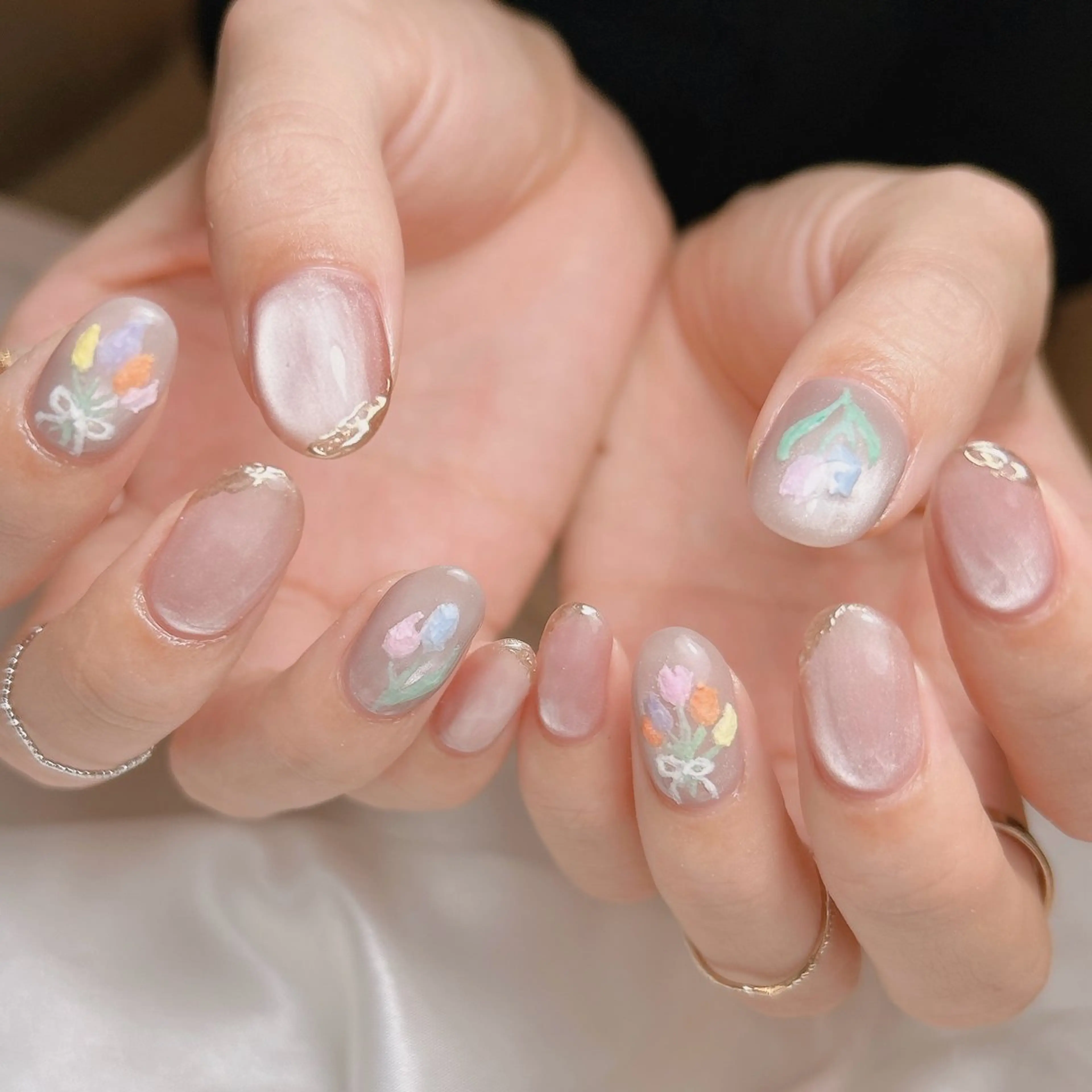 ネイル ハンドネイル junna のぞいてねのネイルデザイン