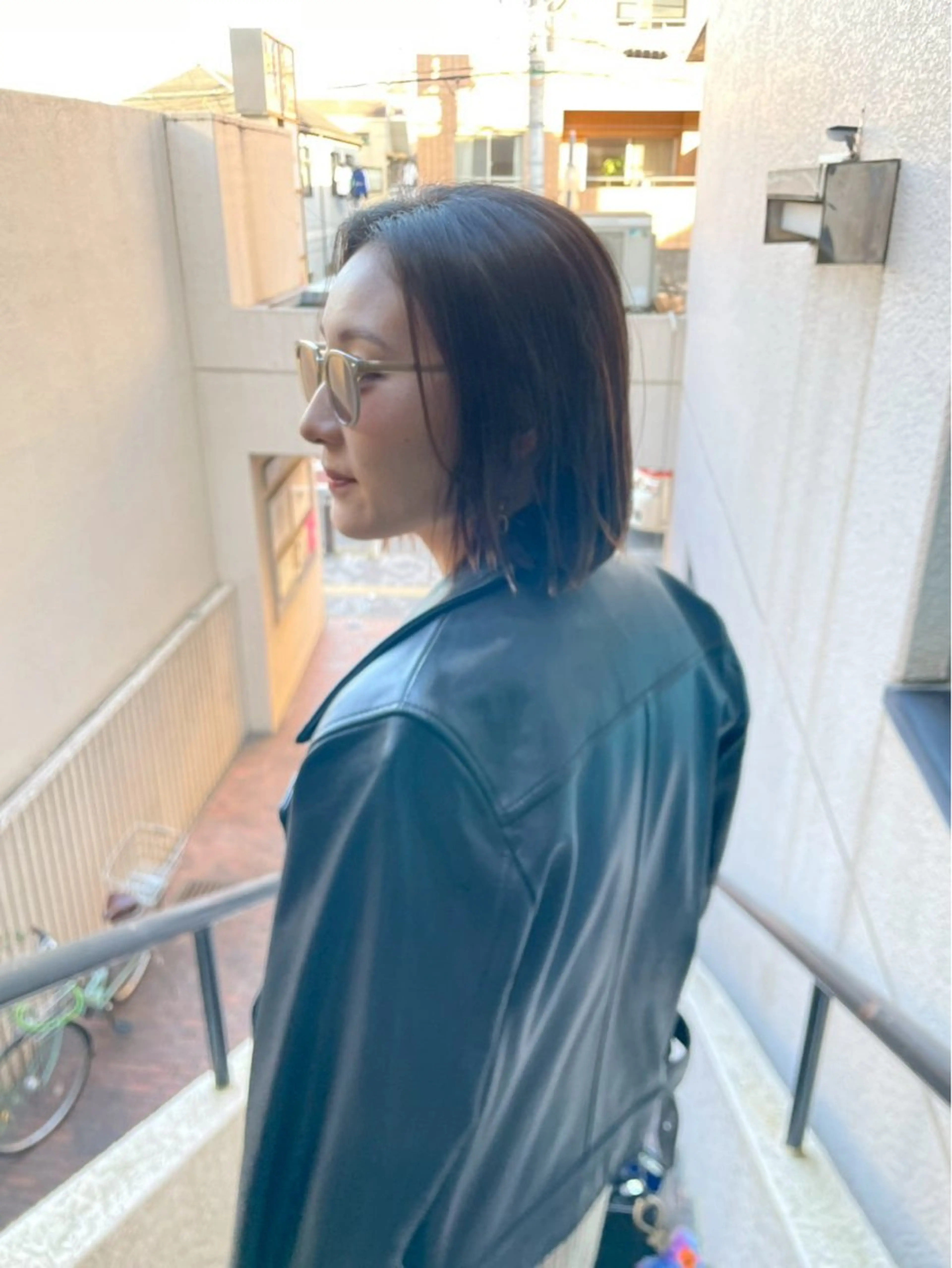 ミディアム カラー ボブ her所属・kaito /都立大学herのヘアスタイル