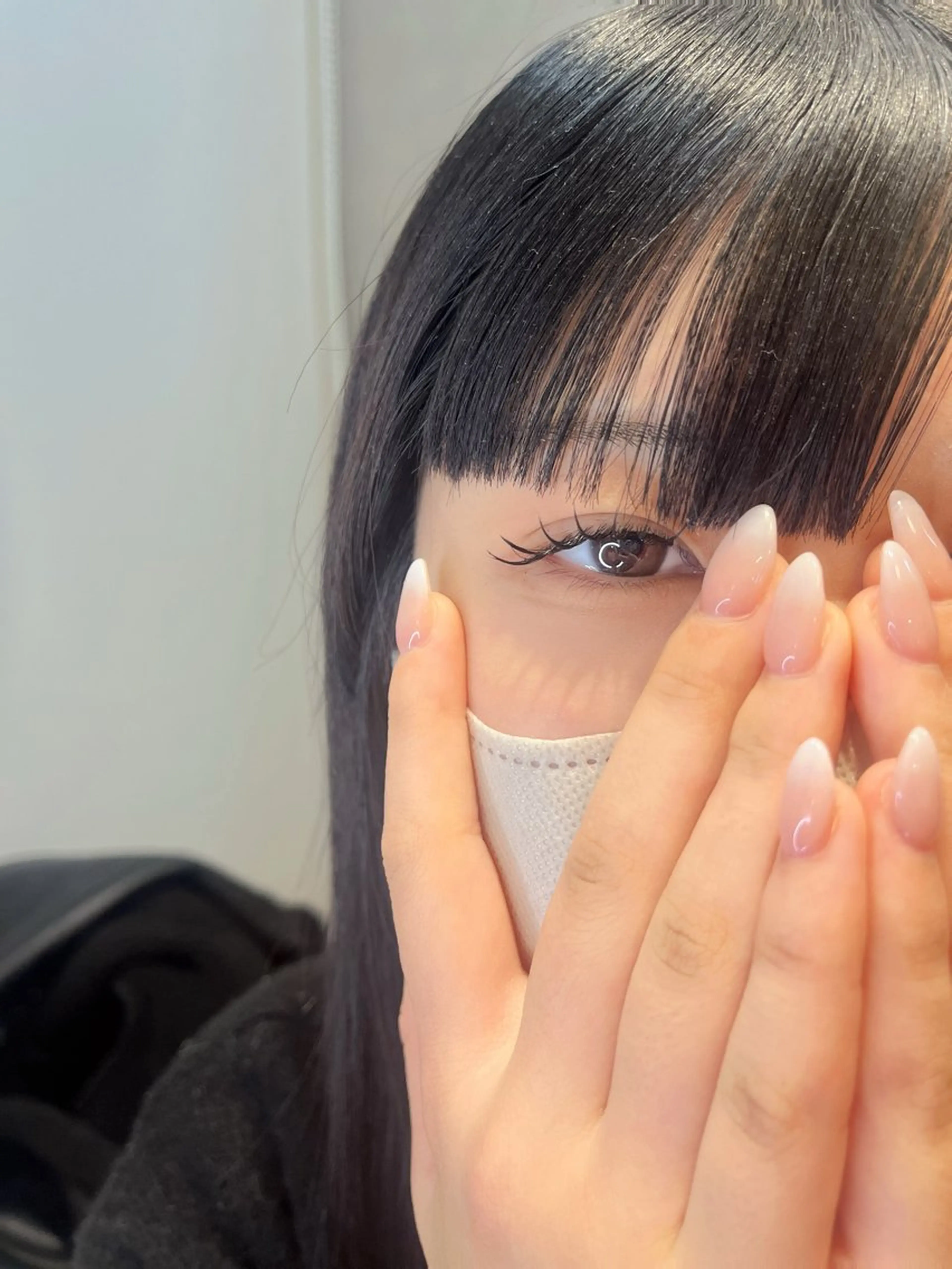 マツエク・マツパ フラットラッシュ 目尻長め アイシス 京橋店所属・☁EYESIS 山本 みゆう☁️のマツエク・マツパデザイン