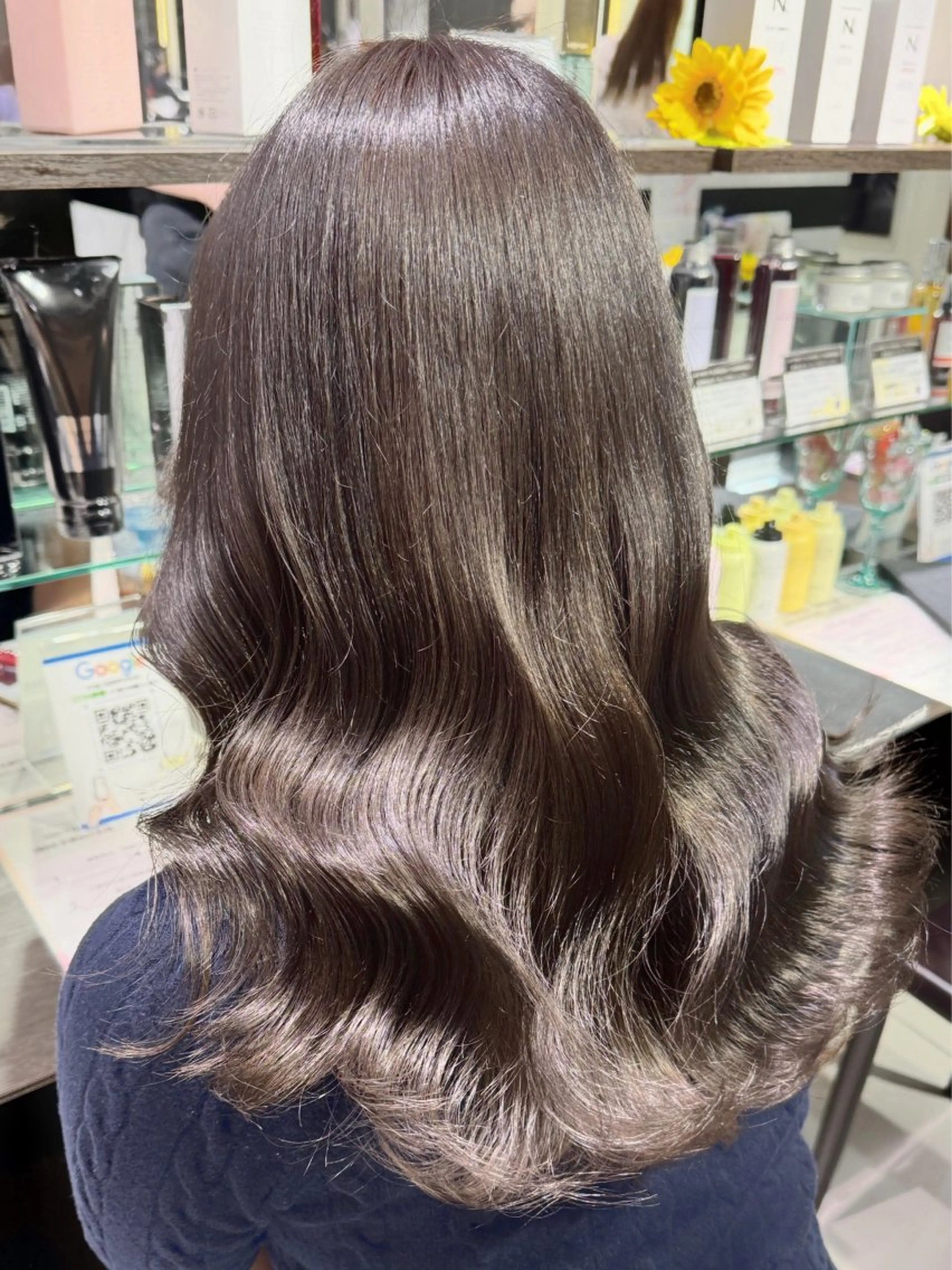 ロング カラー カット ヘアカラー トリートメント 富澤あゆみ/髪質改善 /レイヤーカットのヘアスタイル