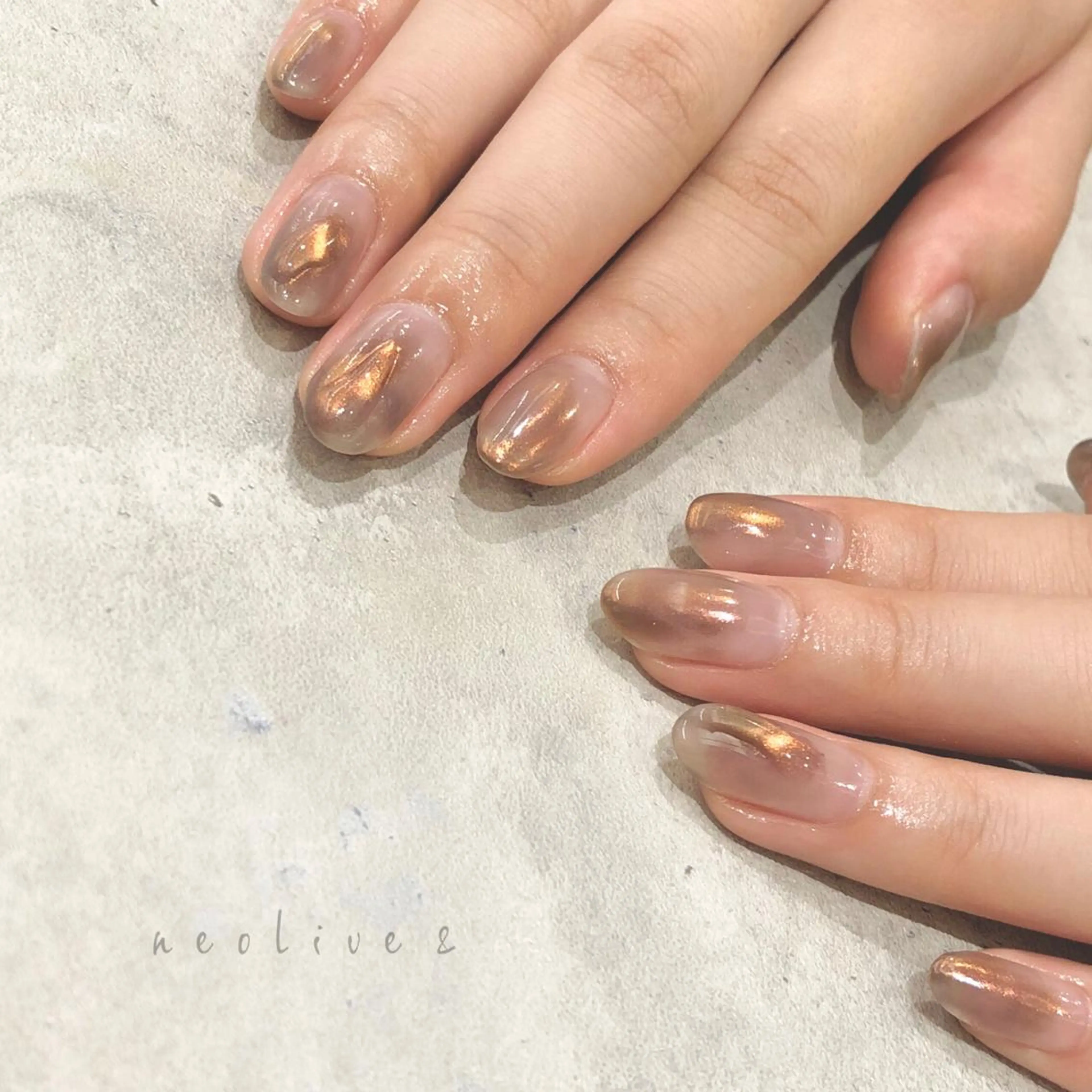 ネイル ニュアンスネイル Yuriko Omi パラジェル/渋谷のネイルデザイン