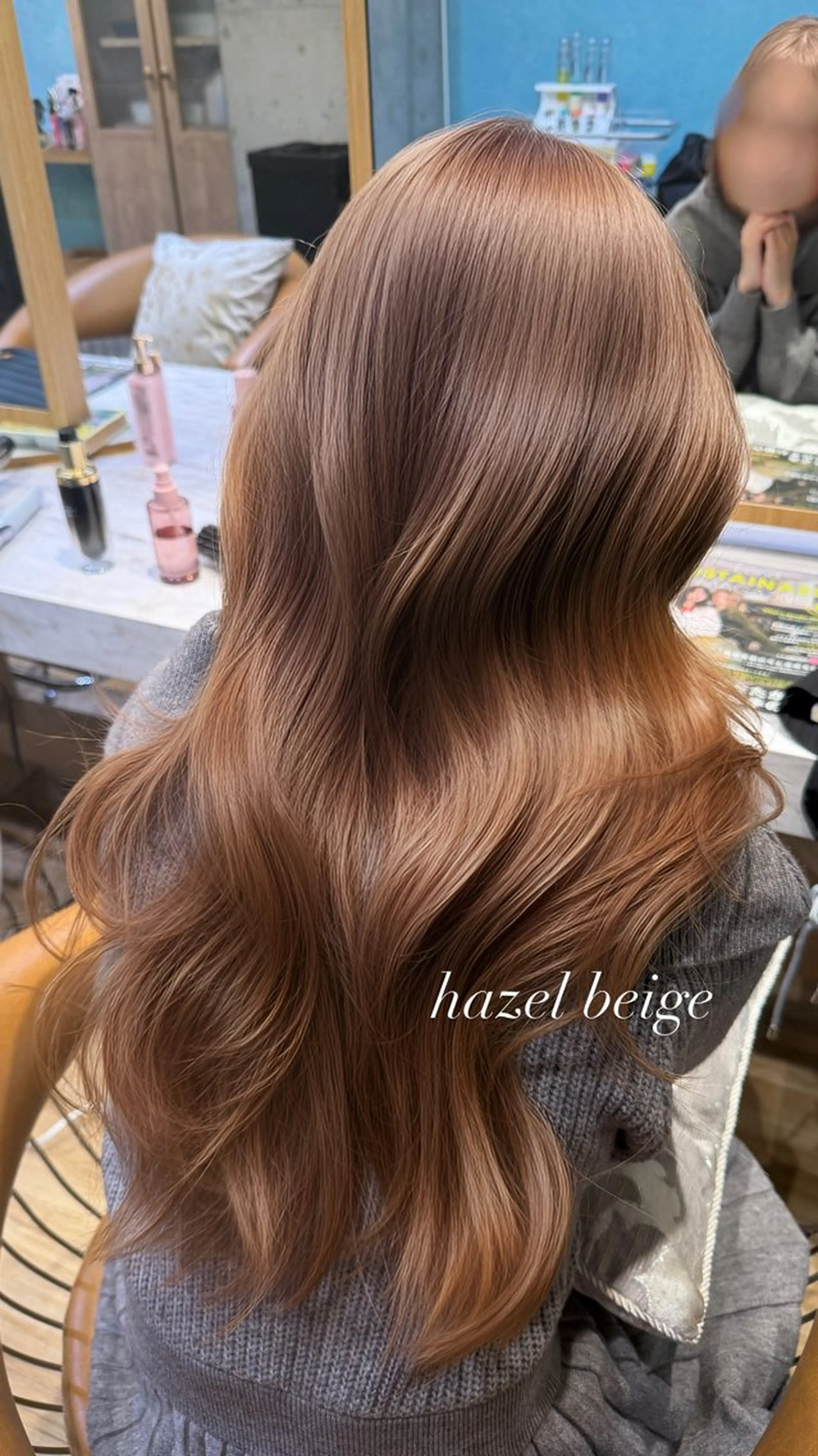 ロング カラー カット ヘアカラー トリートメント ❤️ブリーチ/暖色/ カラー/大宮のヘアスタイル