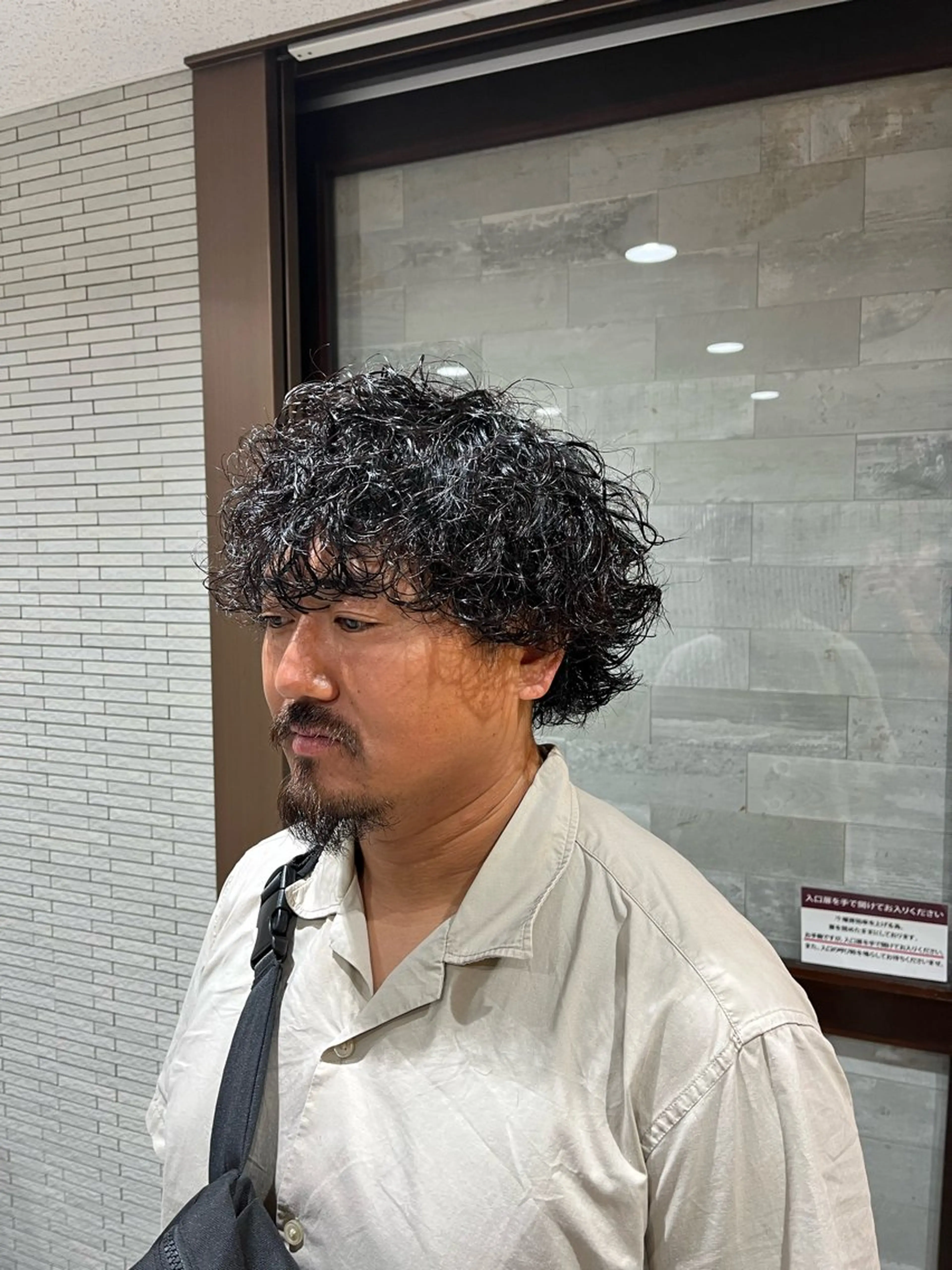 パーマ メンズ 暖色カラー/ メンズパーマつばきのヘアスタイル