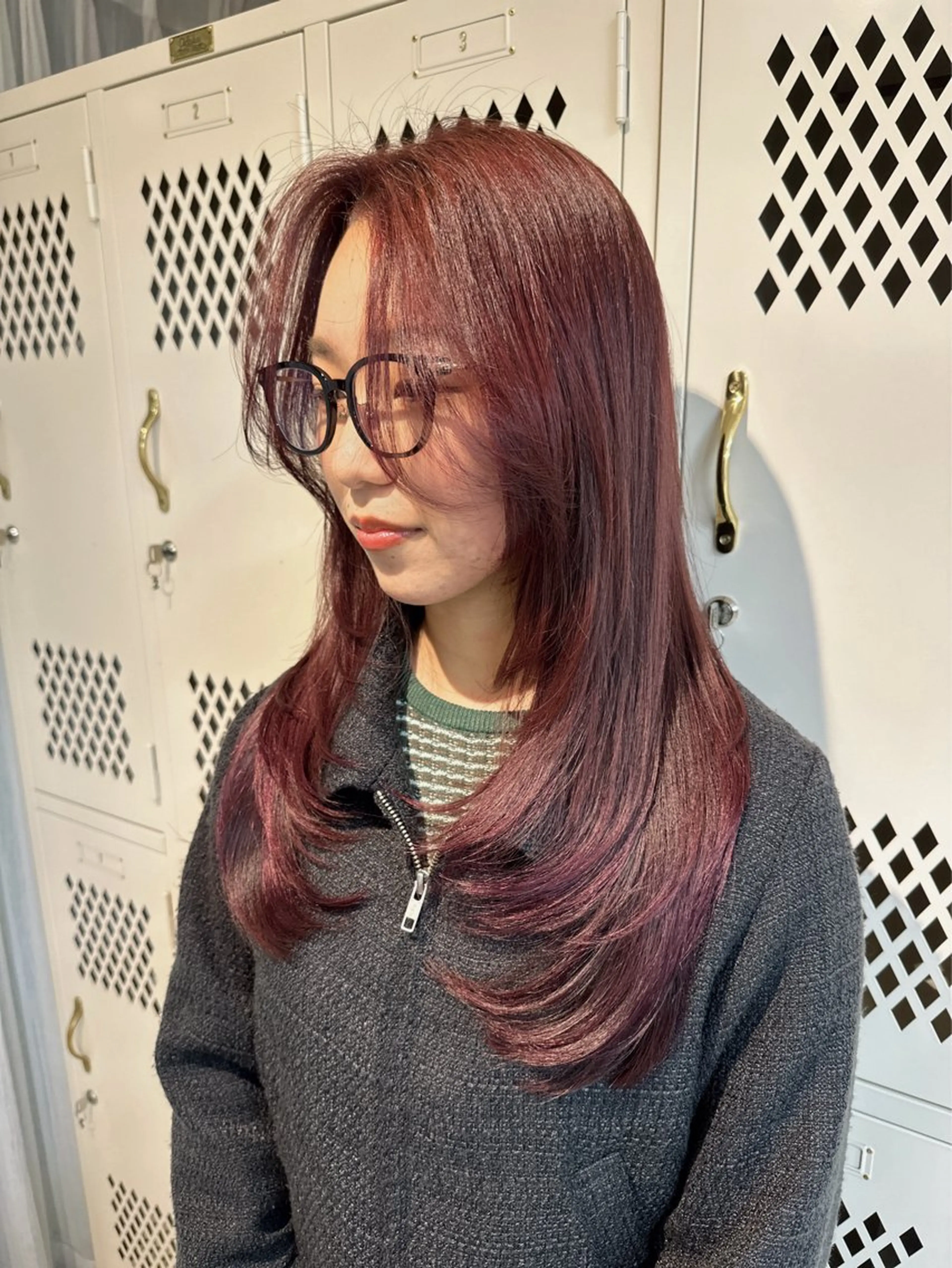 ロング ハイレイヤー レイヤーカット 韓国ヘア🦢🖤 Sayumiのヘアスタイル