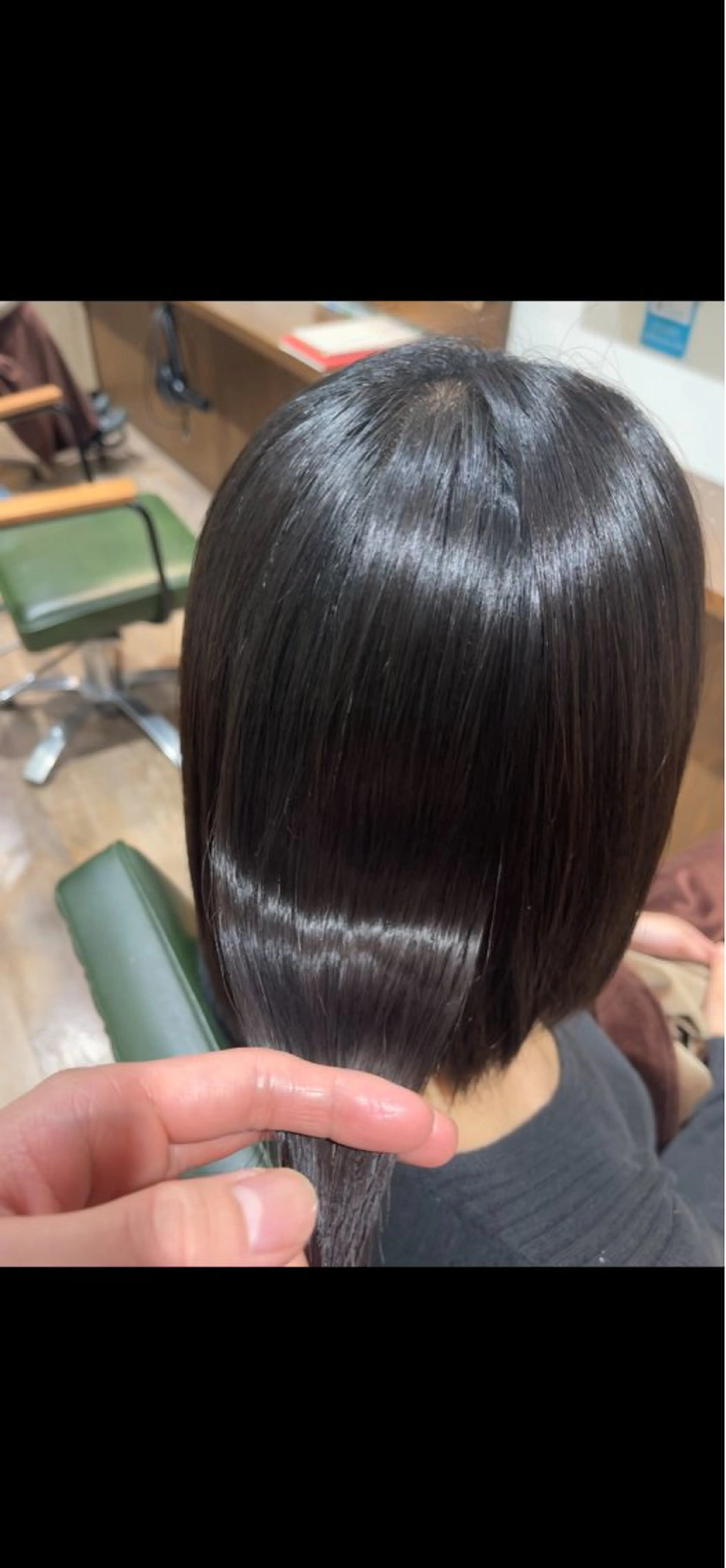 ショート パーマ 酸性ストレート ストレートパーマ 縮毛矯正 艶髪/シルク/縮毛 テライケイショウのヘアスタイル