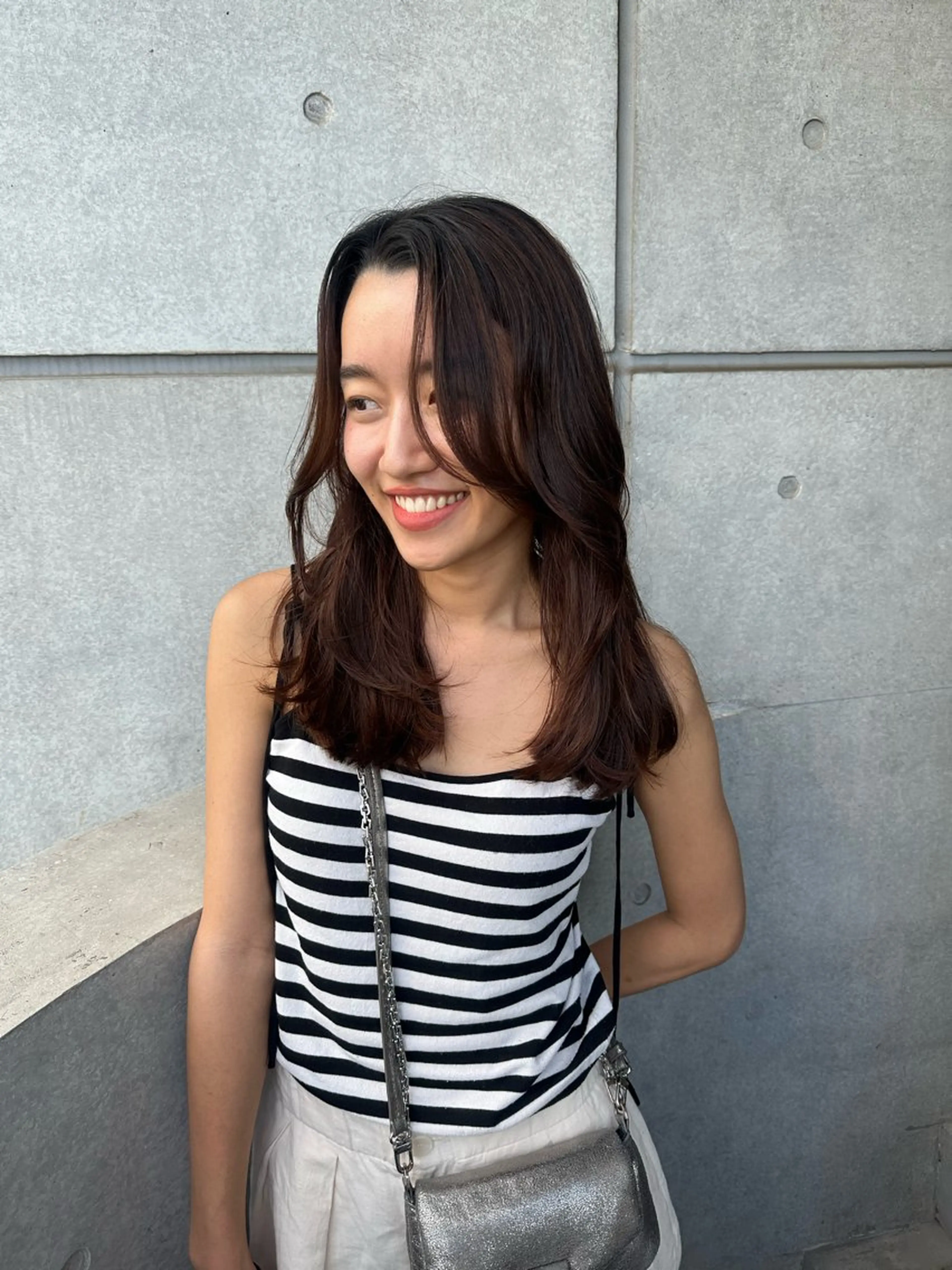 ミディアム レイヤーカット カット ヘアカラー オシャレ髪✔️ 店長オオキアキヒロのヘアスタイル