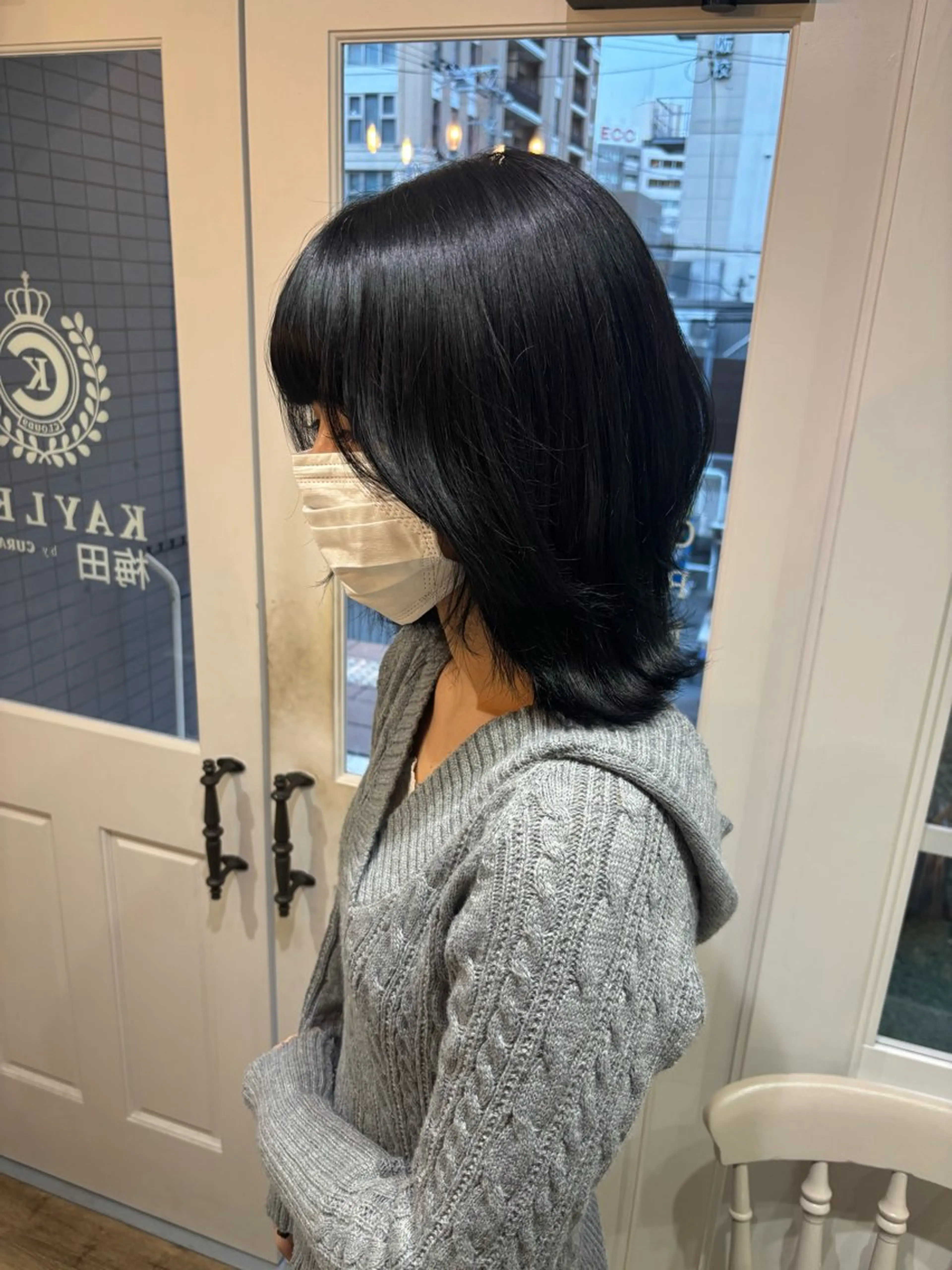 ミディアム カラー Risa🐈‍⬛/ グレージュ/透明感のヘアスタイル