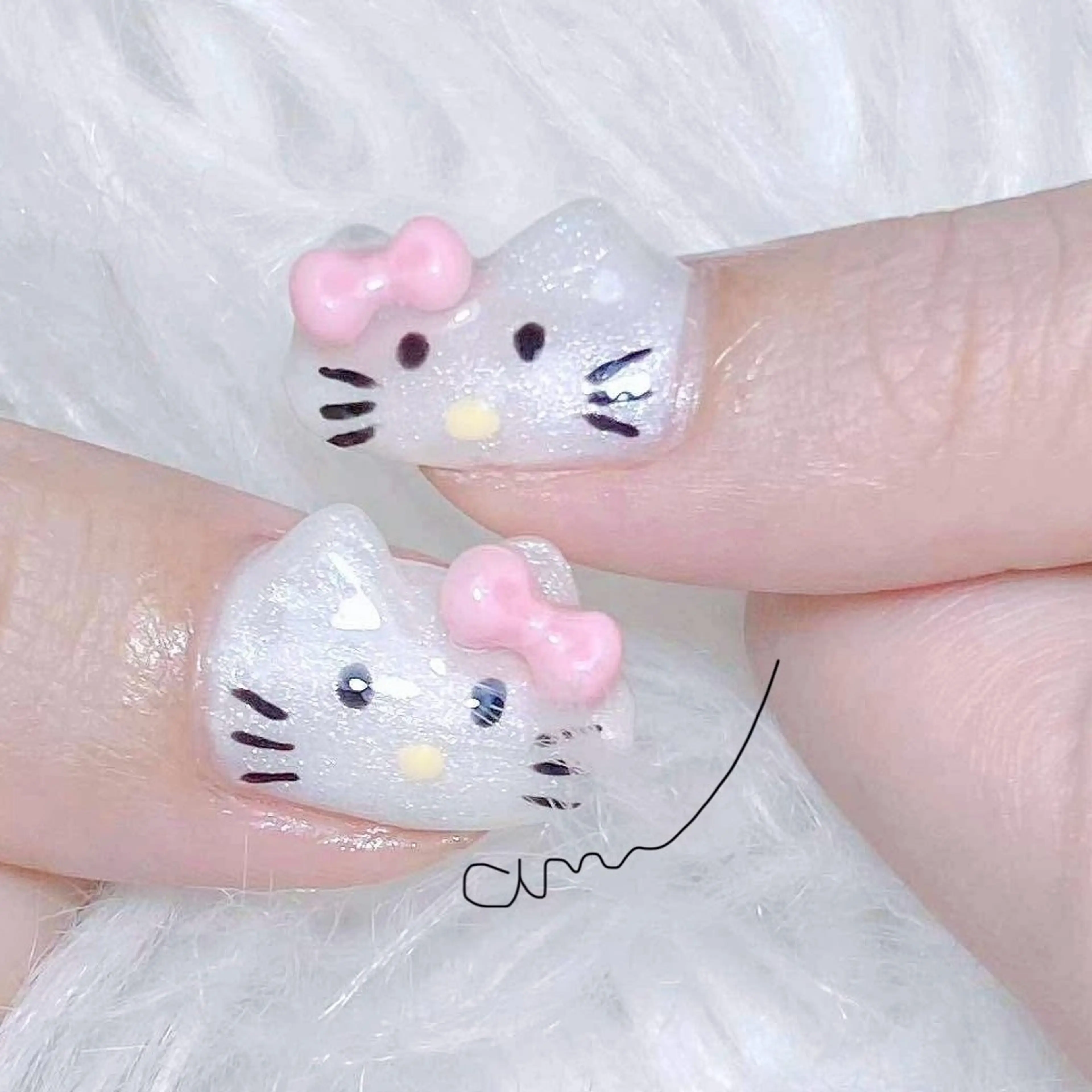 ネイル アートネイル オーロラネイル チークネイル 長さ出し フットネイル ハンドネイル Anh 高田馬場のネイルデザイン