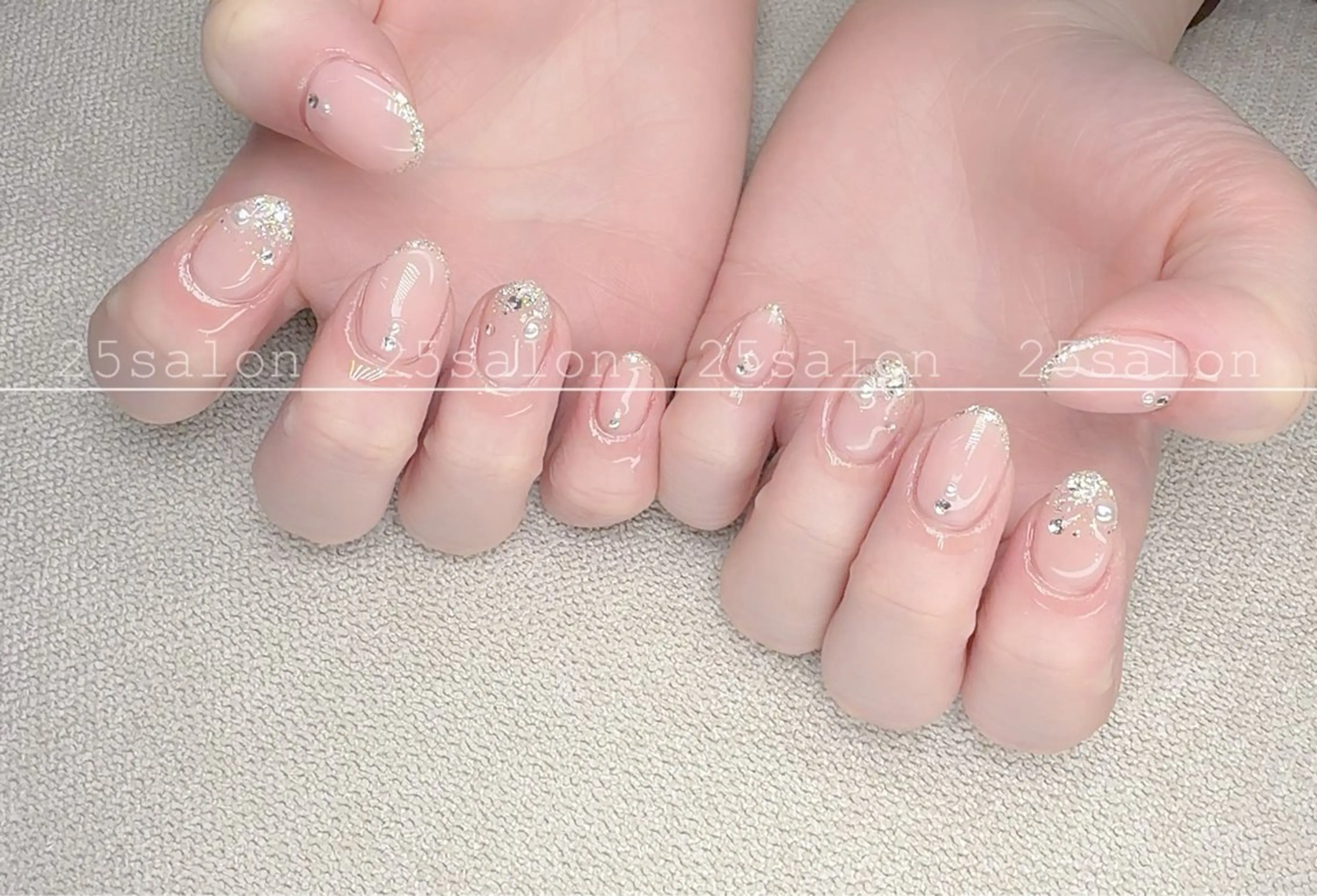 ネイル ジェルネイル 韓国ネイル ニュアンスネイル パラジェル ワンホンネイル 2 5のマツエク・マツパデザイン