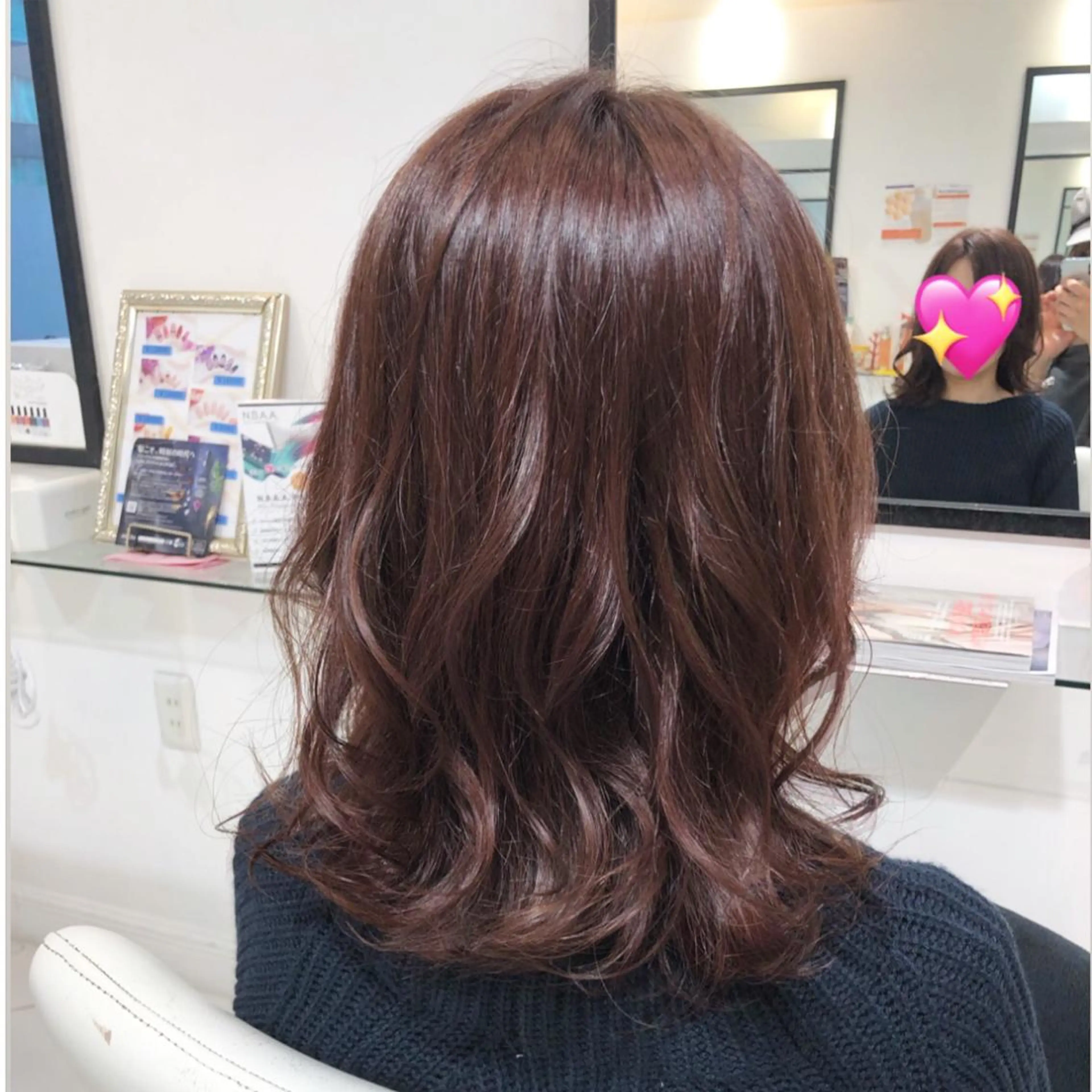 セミロング カラー ✨韓国風カット/艶髪 カラー✨yumeのヘアスタイル
