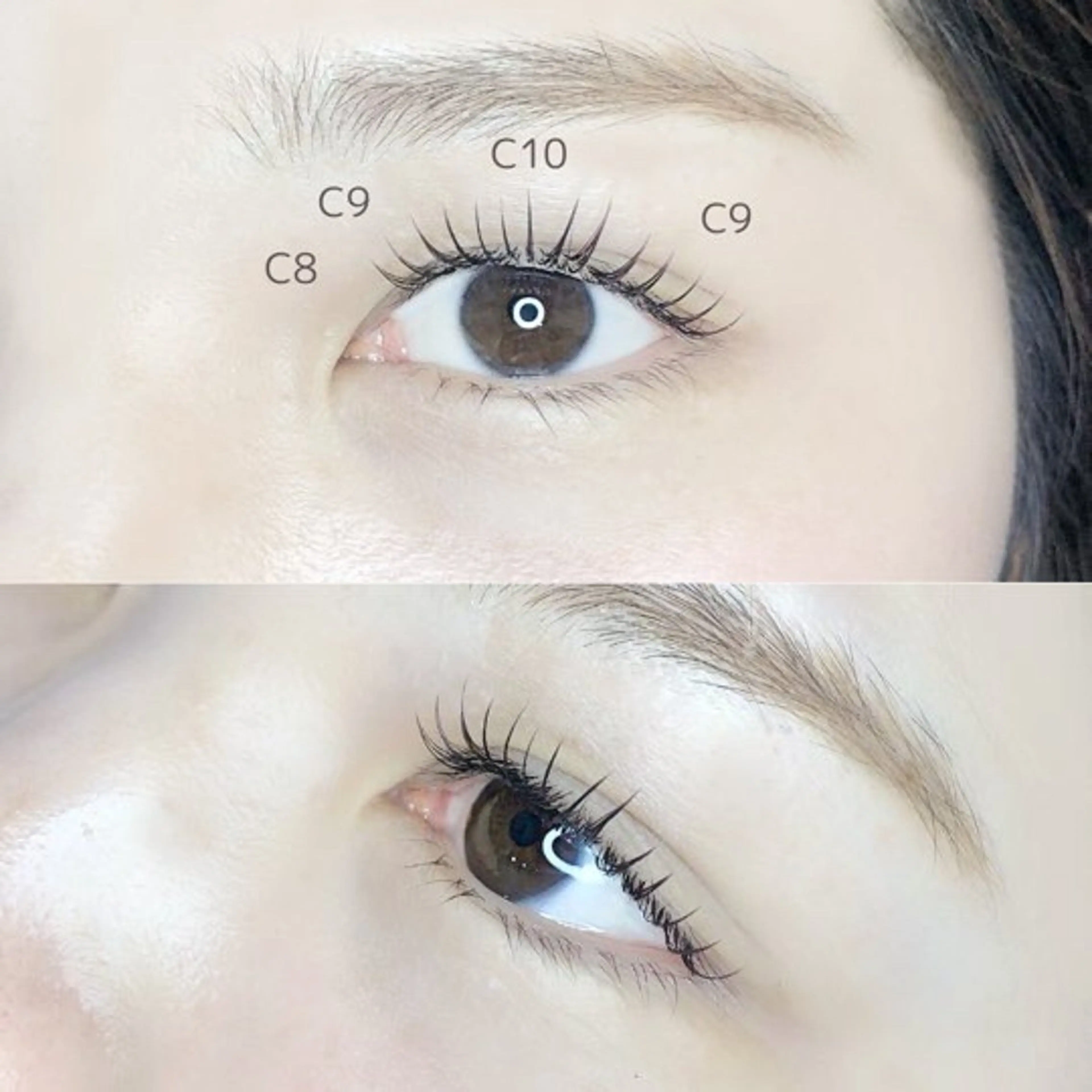 マツエク・マツパ カラーマツエク フラットラッシュ . makotoのマツエク・マツパデザイン