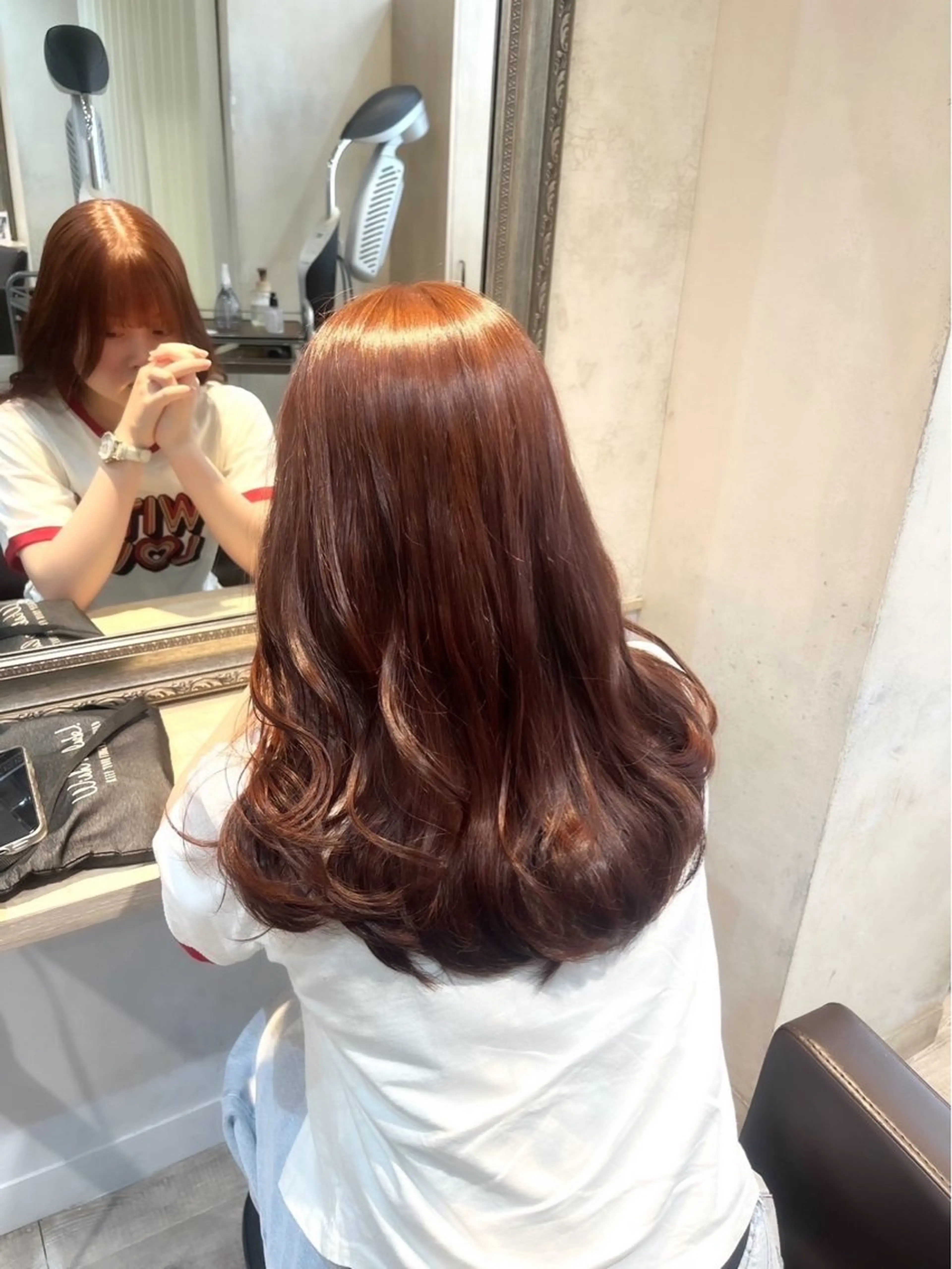 セミロング カラー 🩵Lutia新宿 ヒイラギ🩵のヘアスタイル