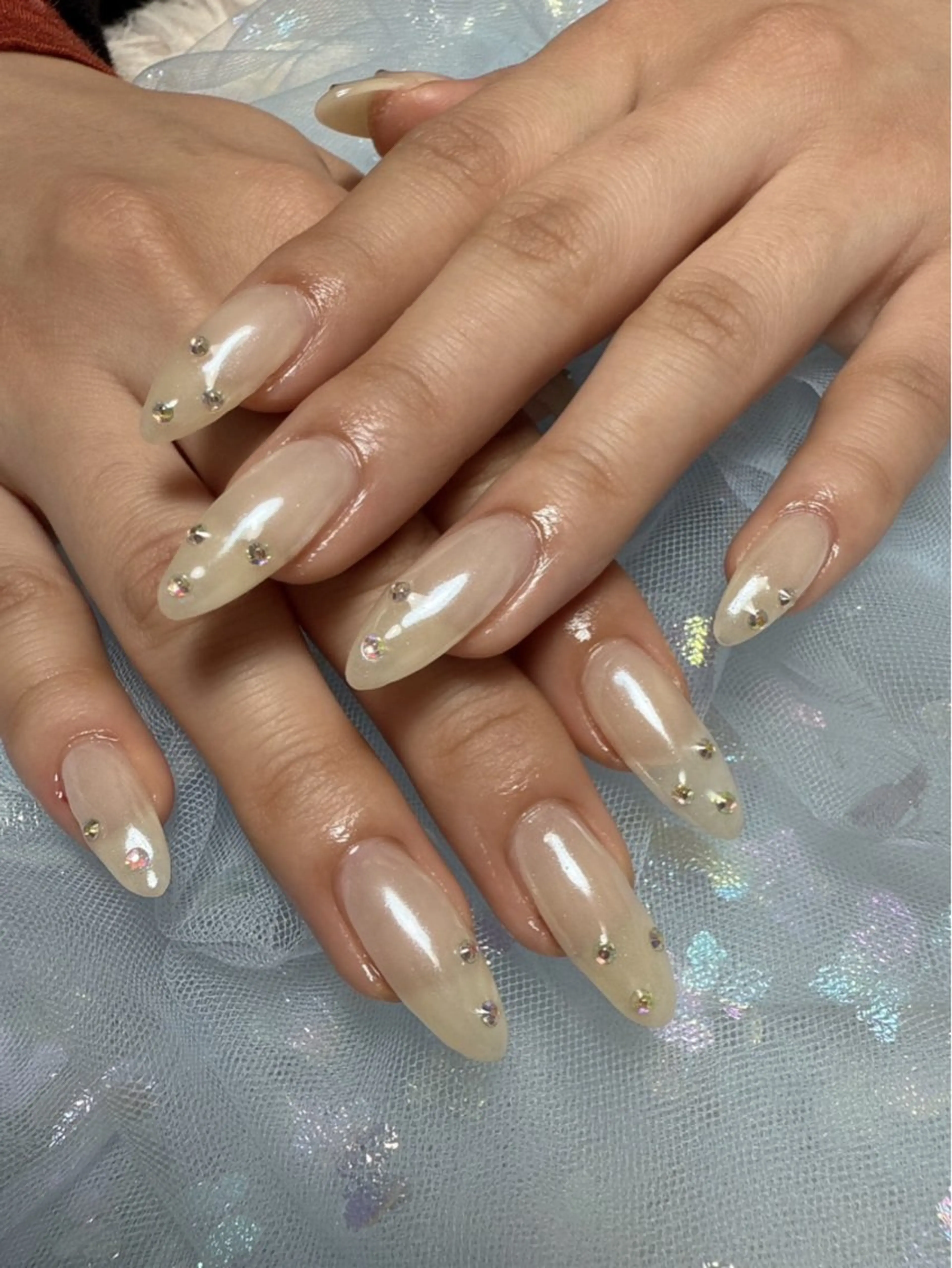 ネイル オーロラネイル ハンドネイル Nailsalon Blueのネイルデザイン