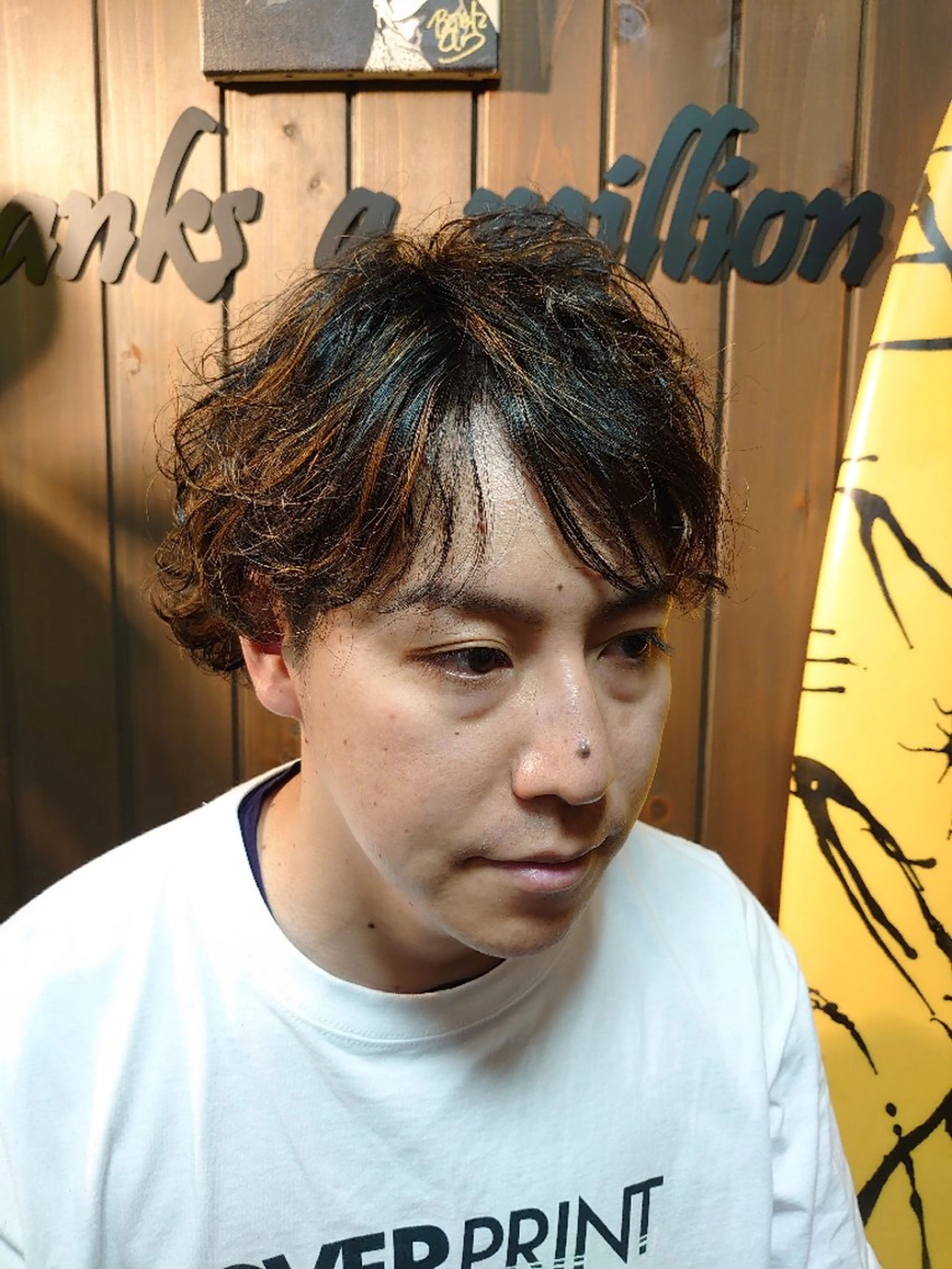 メンズ サンフラット所属・岡林 選のヘアスタイル