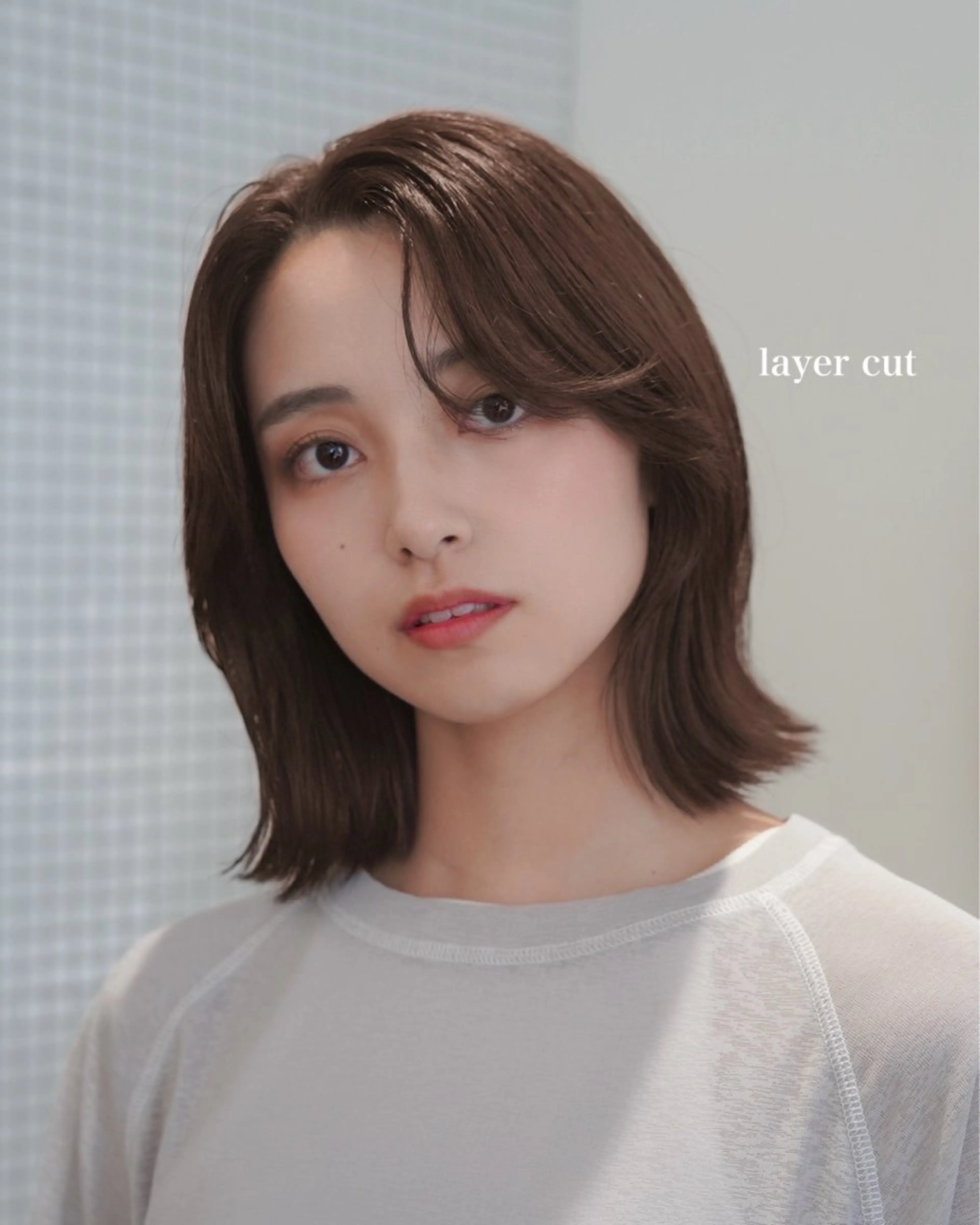 ミディアム レイヤーカット/ くびれヘア佐藤大空のヘアスタイル