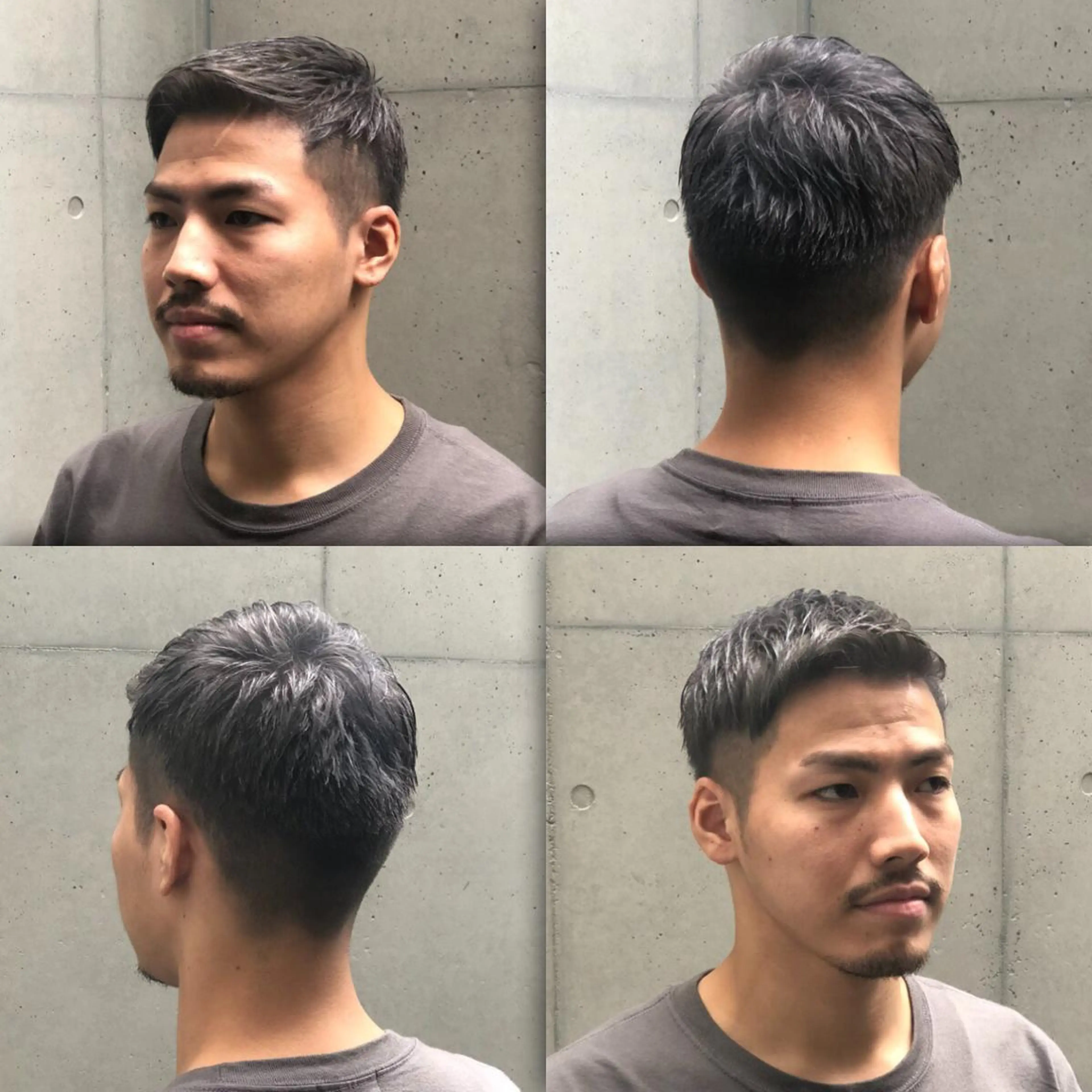 ショート カラー アッシュ アッシュグレー ブリーチ ダブルカラー ブリーチ縮毛矯正/ デサキ ショウヘイのヘアスタイル