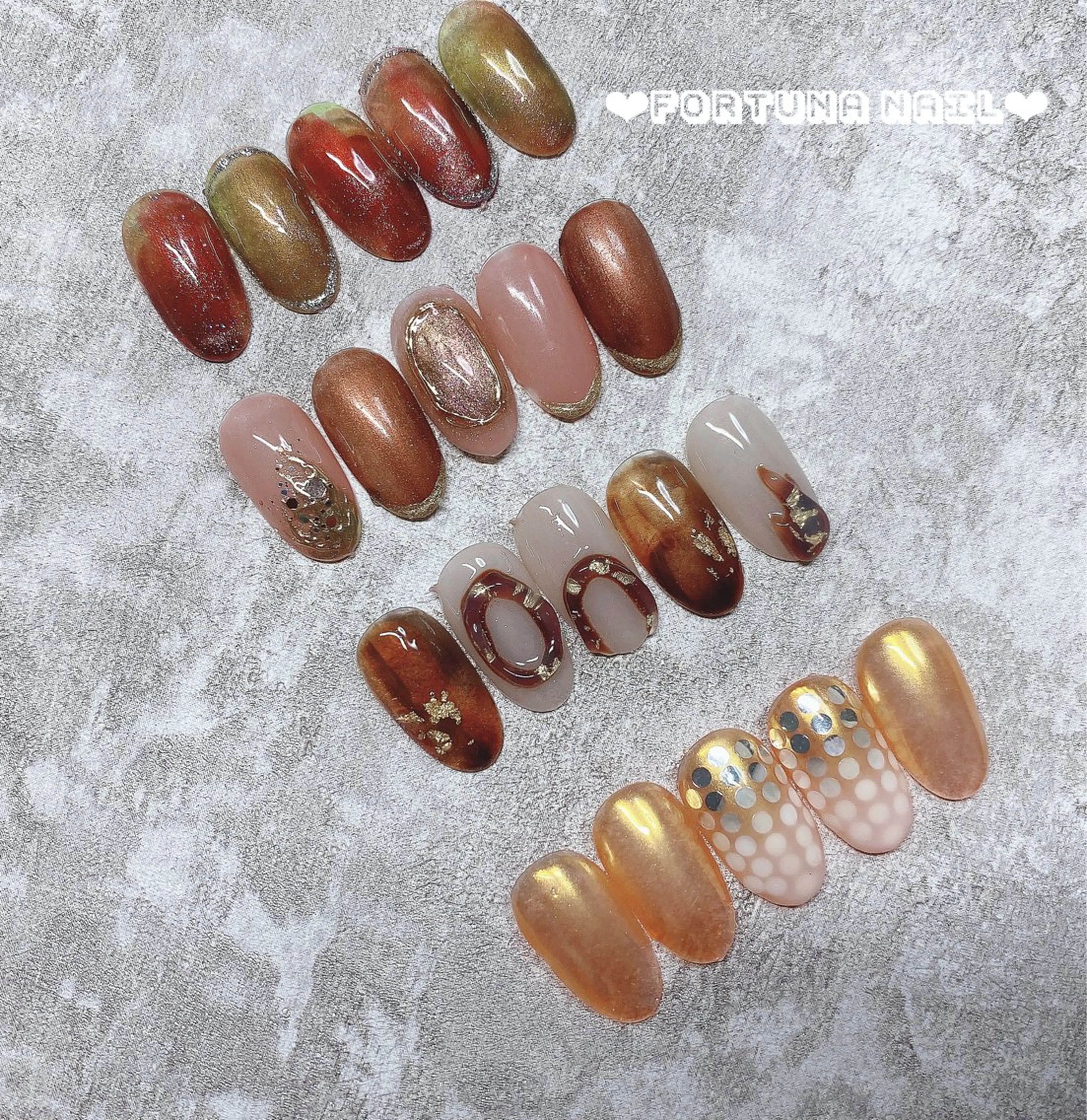 ネイル ハンドネイル Nail •Head スパFortunaのネイルデザイン