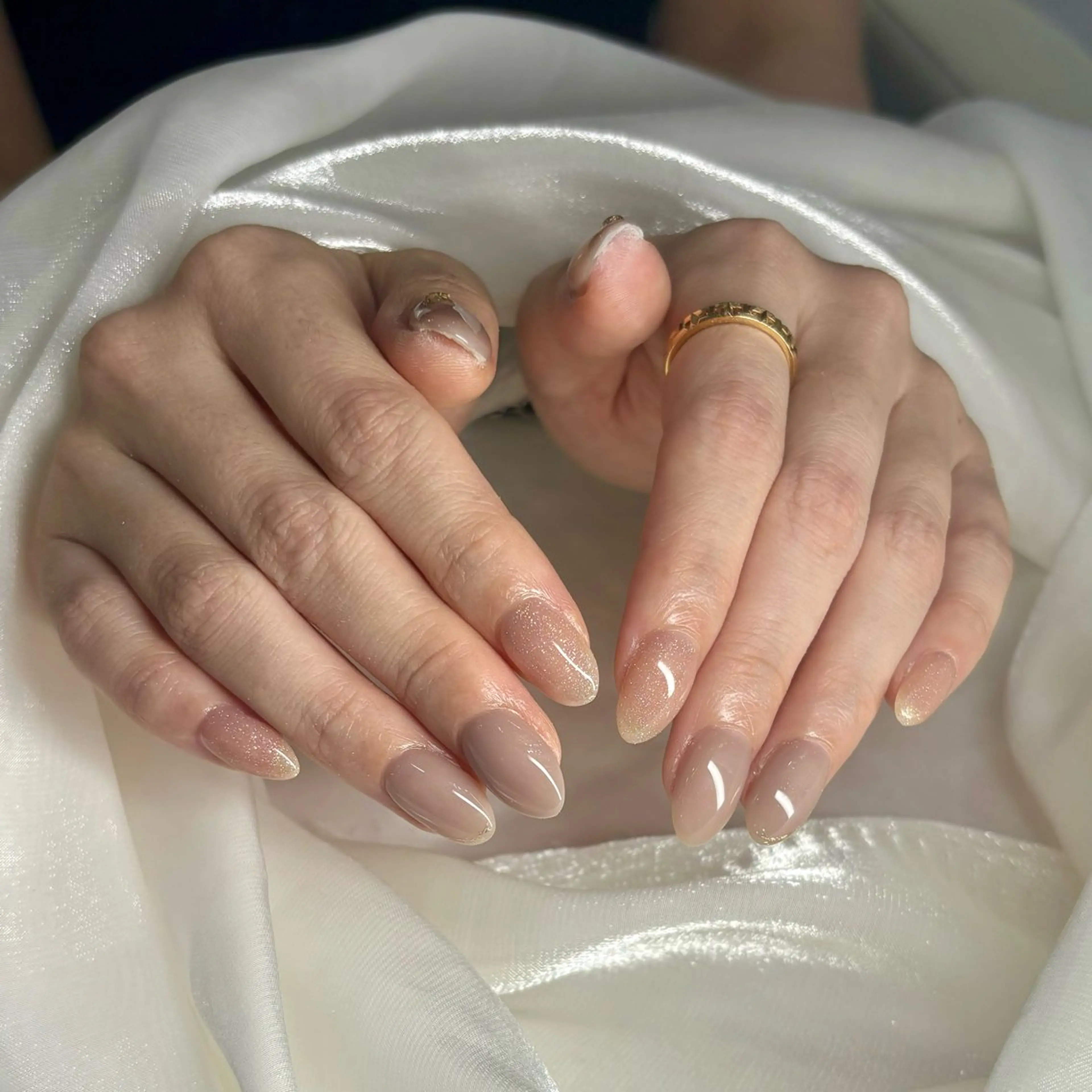 ネイル ハンドネイル CeCe Garden所属・CeCeGarden ✨️キラキラワンホンのネイルデザイン