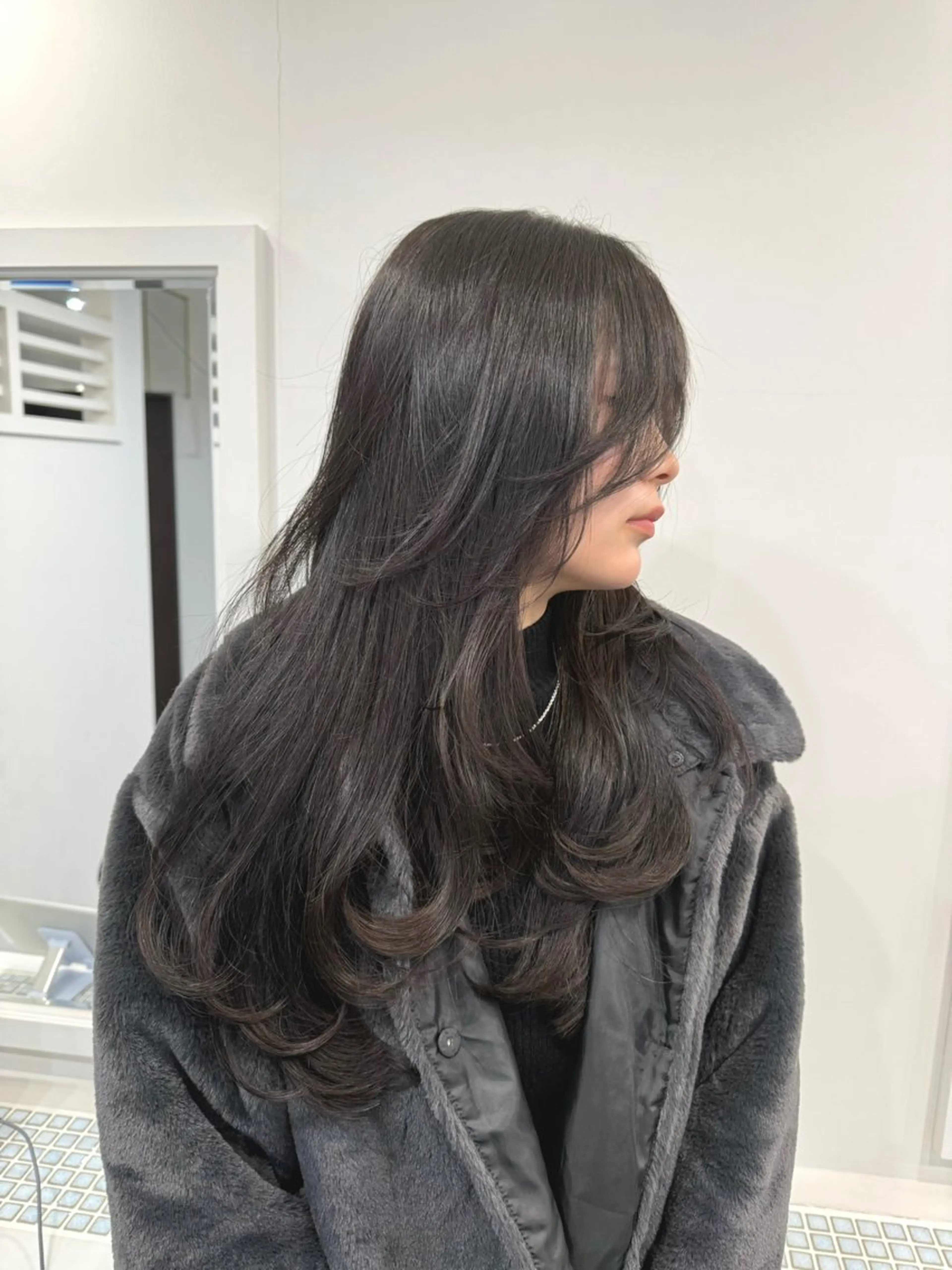 ロング ヘアアレンジ ロングレイヤー 外国人風カラー レイヤーカット ロング トリートメント カット ヘアカラー 縮毛矯正 トリートメント SALOWIN京都河原町Suite店所属・外国人風レイヤー/ ハイトーンSHUのヘアスタイル