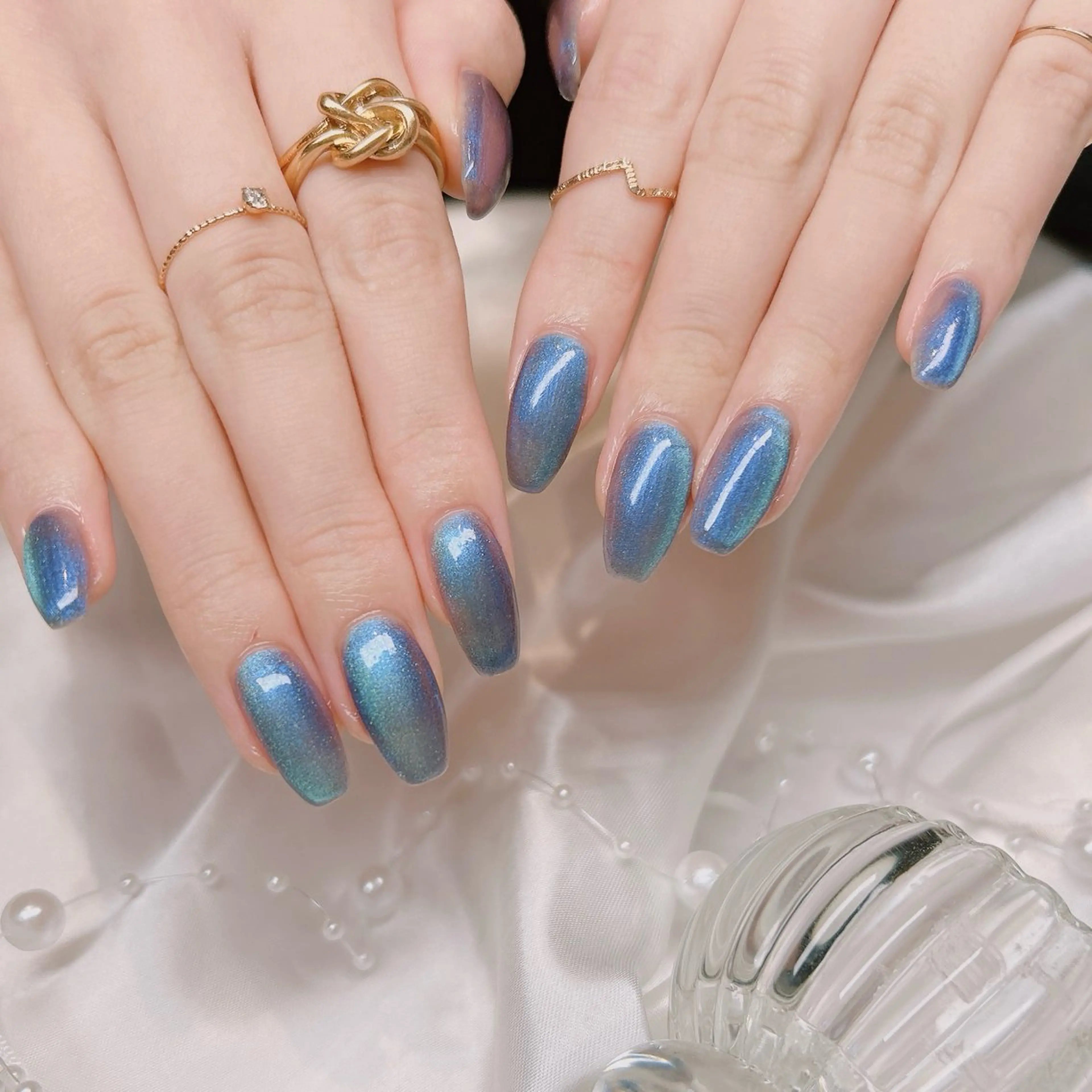 ネイル マグネットネイル ハンドネイル junna のぞいてねのネイルデザイン