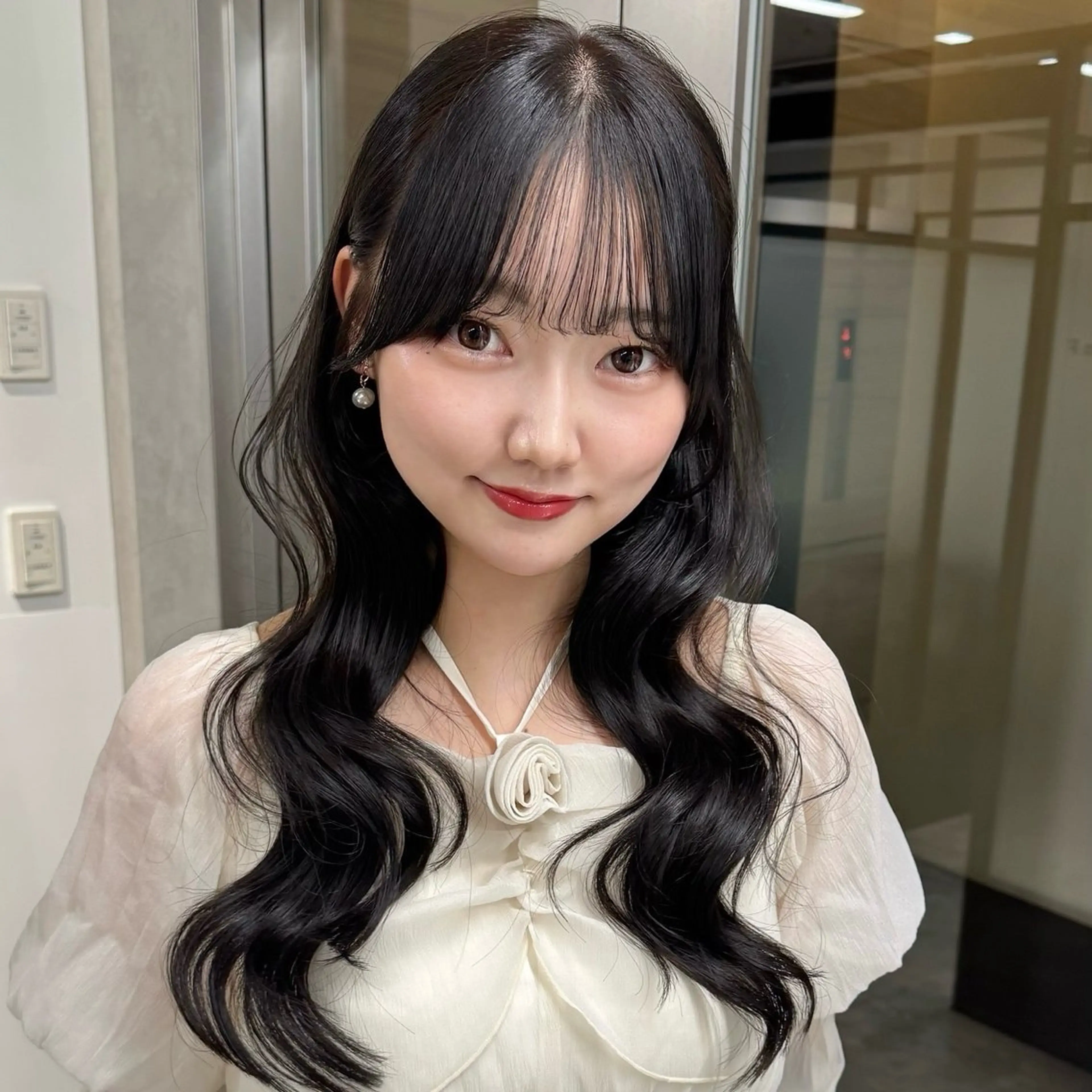 ミディアム ミディアムレイヤー レイヤーカット カット トリートメント レイヤーカット/ボブ 韓国ヘア🪄REN.のヘアスタイル